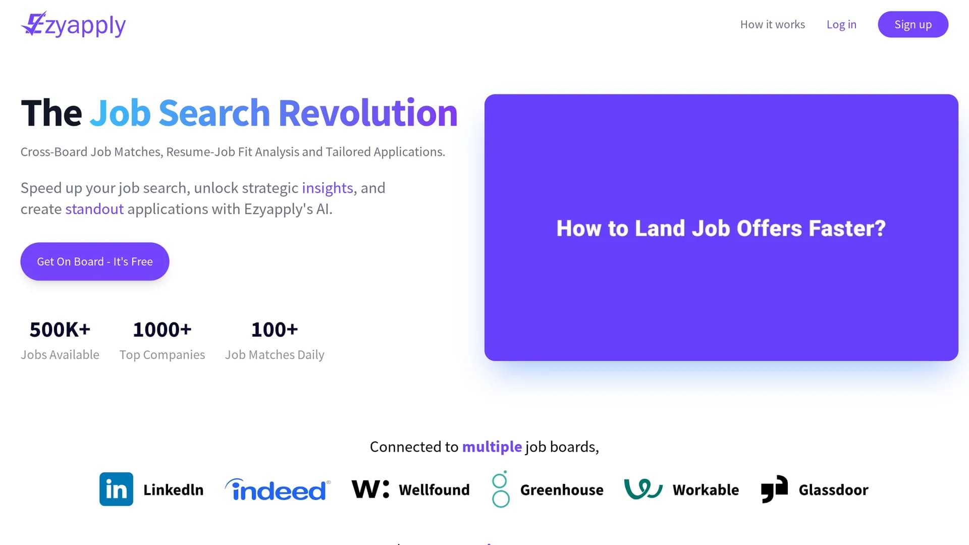 ezyapply-ai homepage