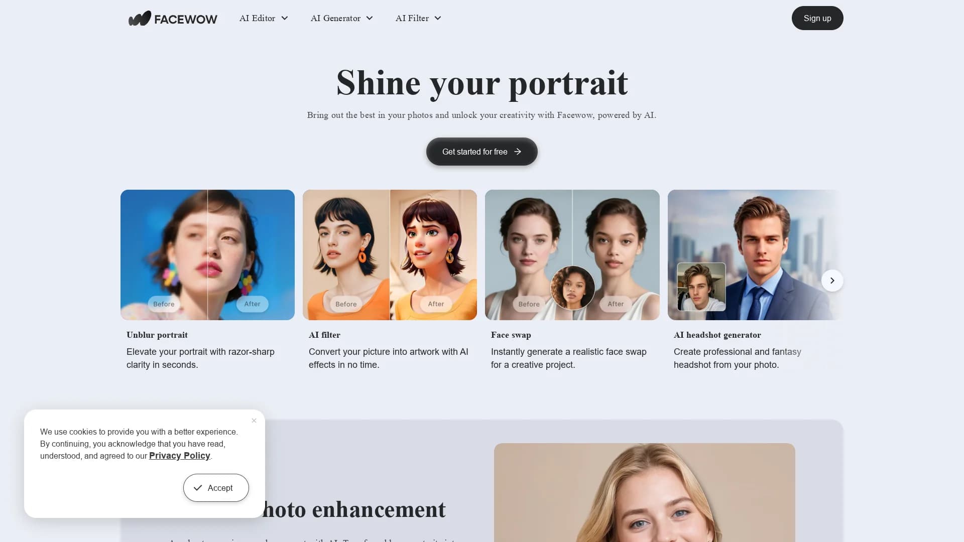 facewow homepage