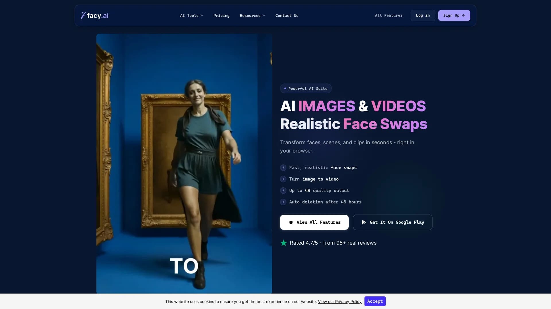 facy-ai-face-swap homepage