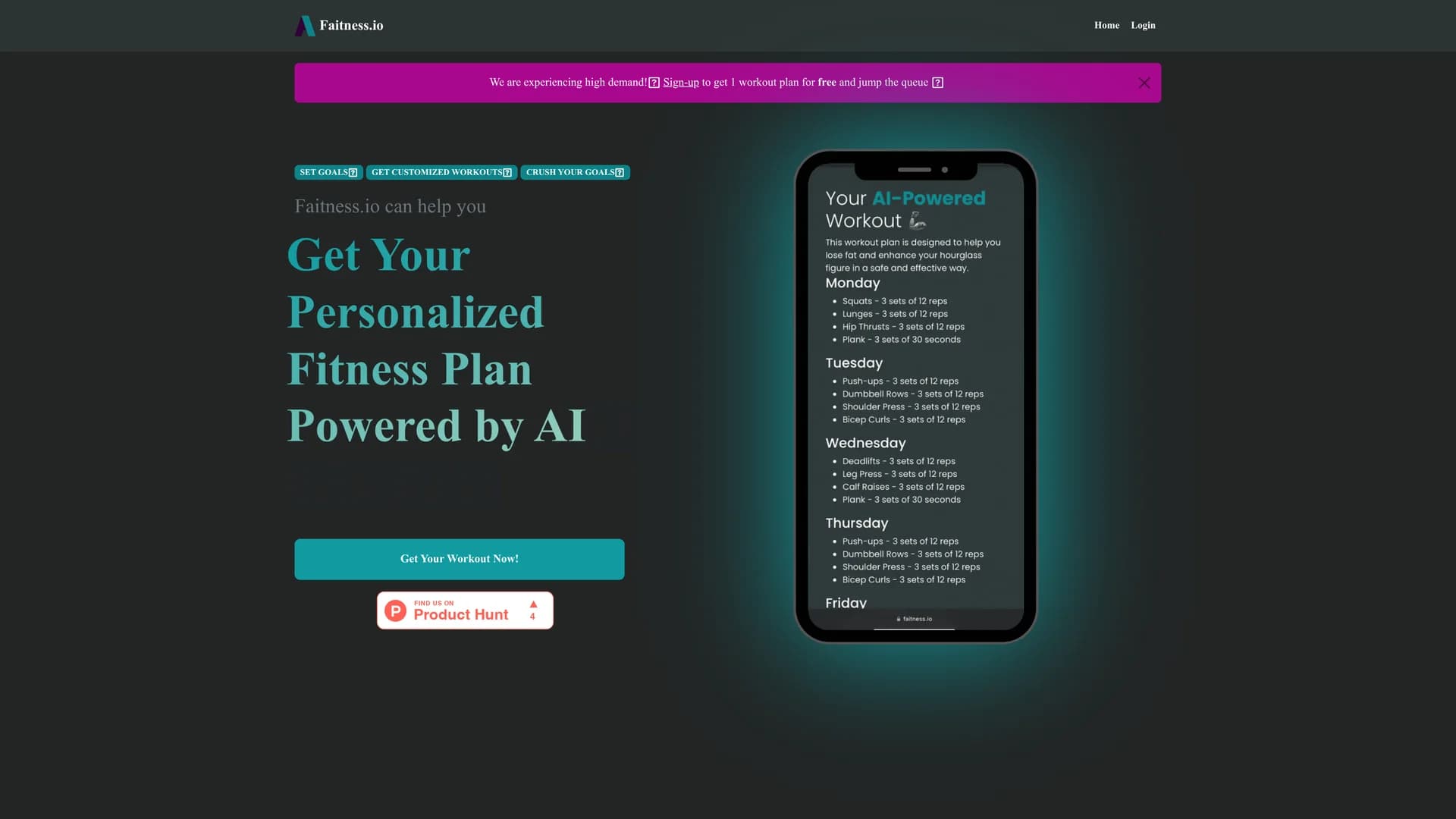 faitness homepage