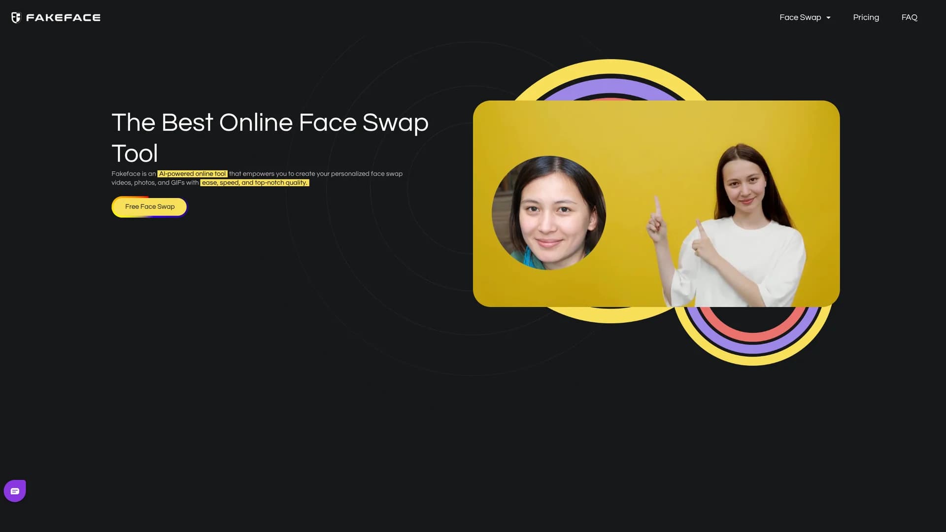 fakeface homepage