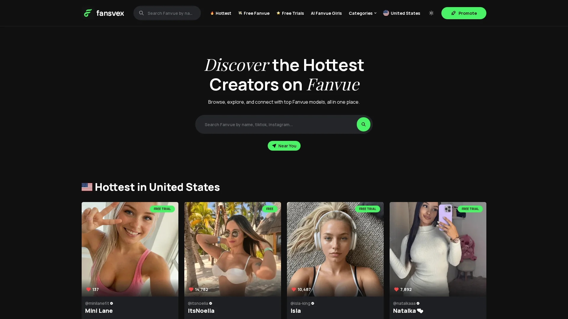 fansvex-ai homepage