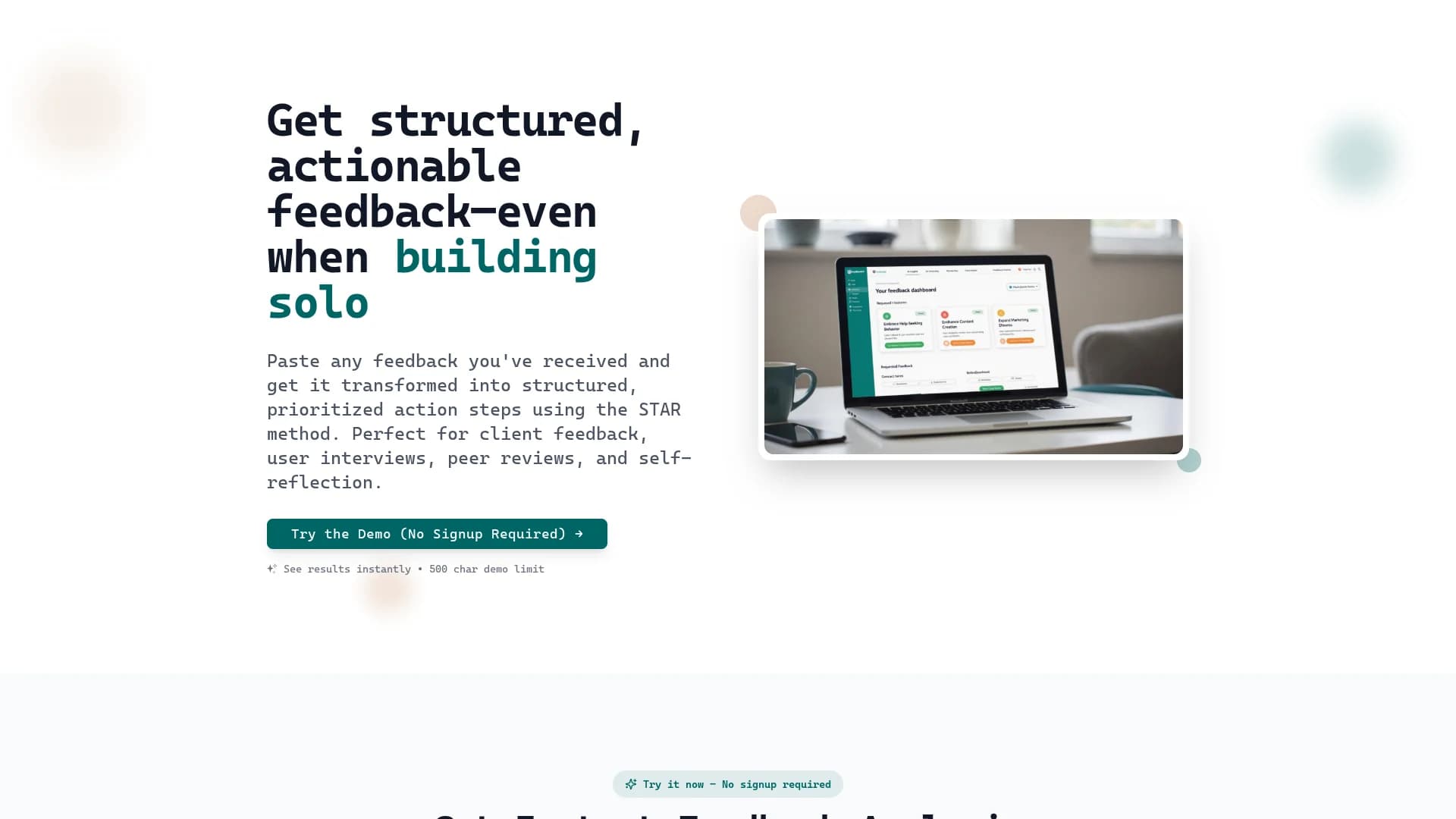 feedback-kit homepage