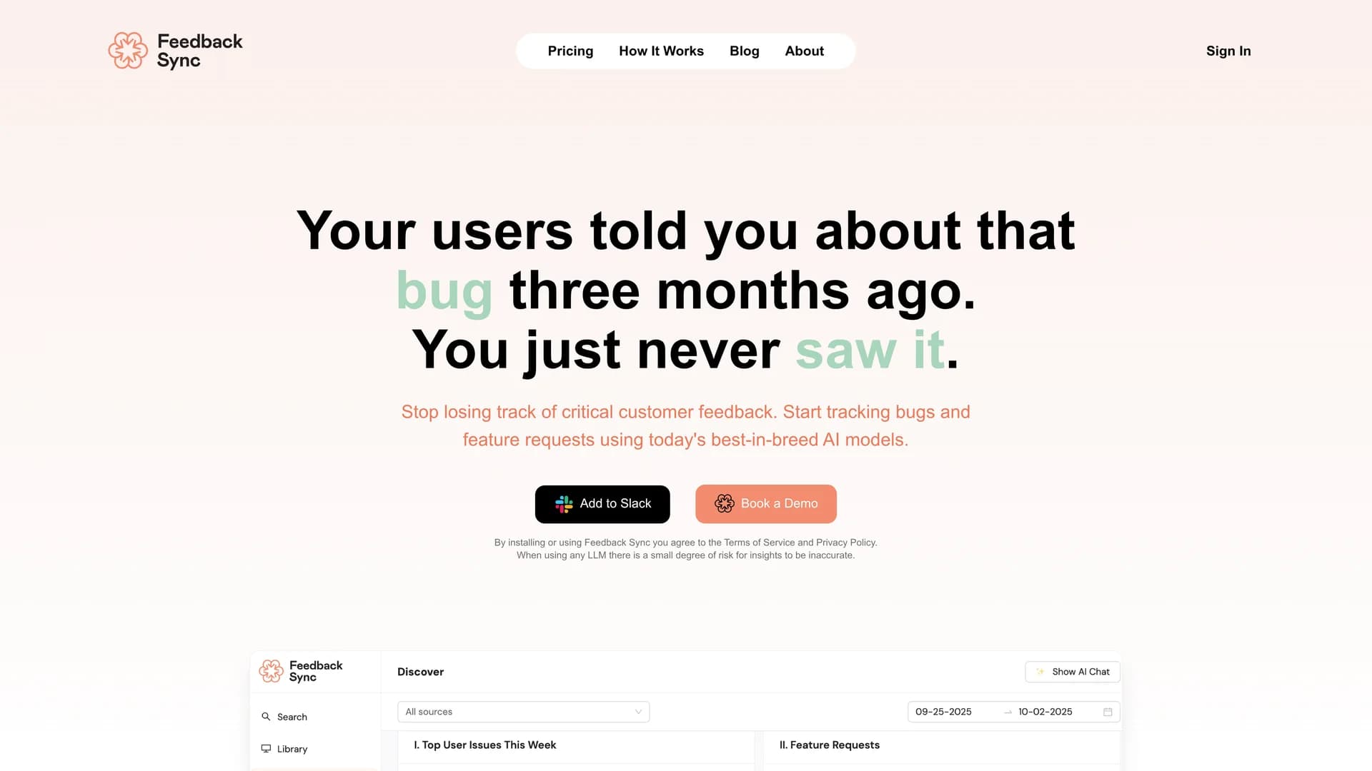 feedback-sync homepage