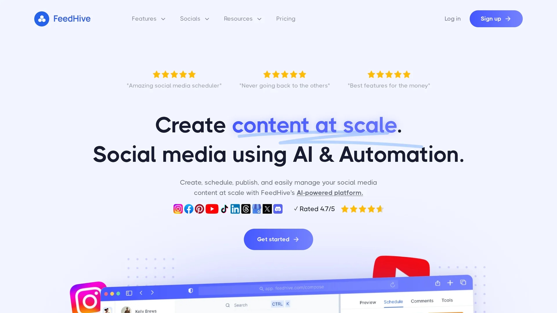 feedhive homepage