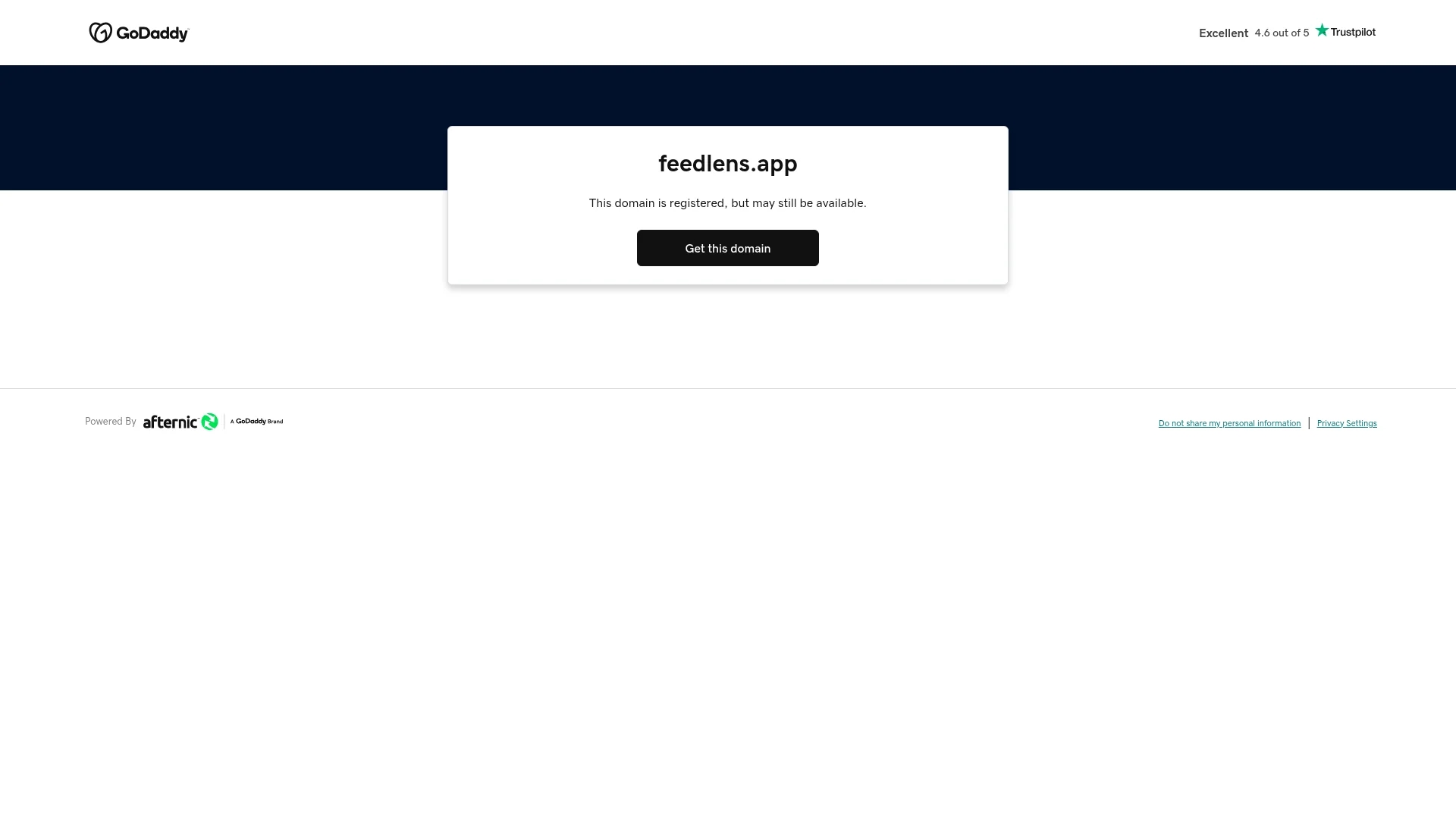 feedlens homepage