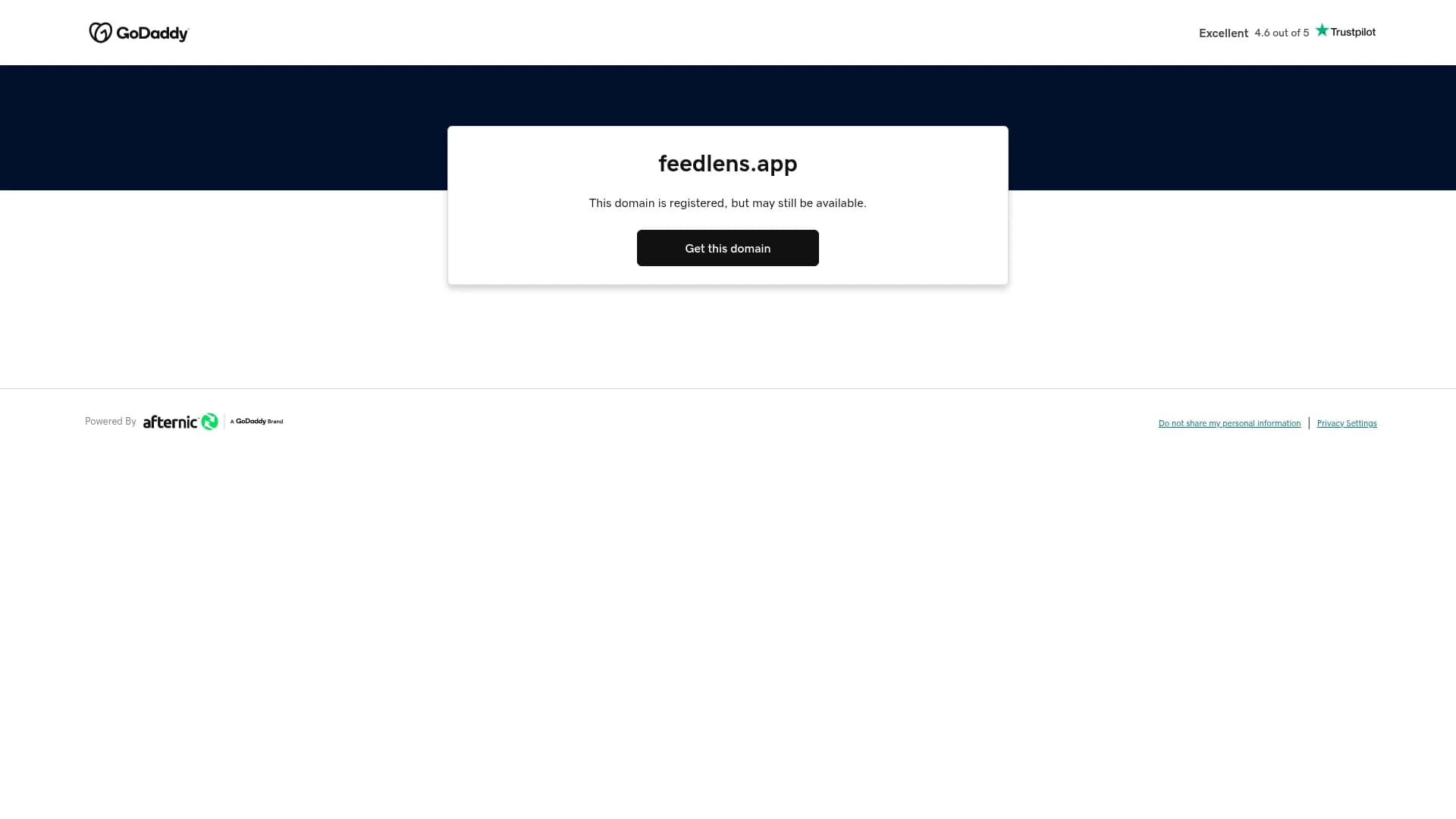 feedlens homepage