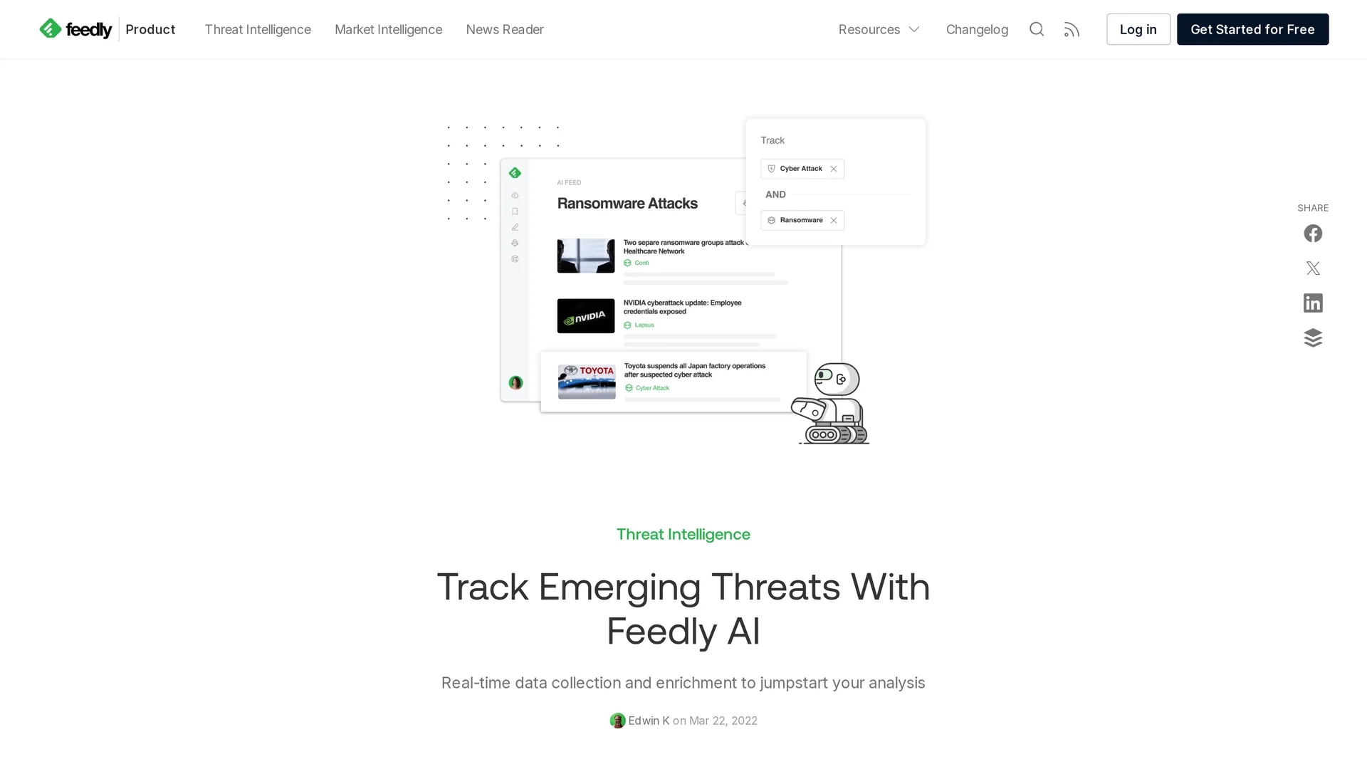 feedly-leo homepage