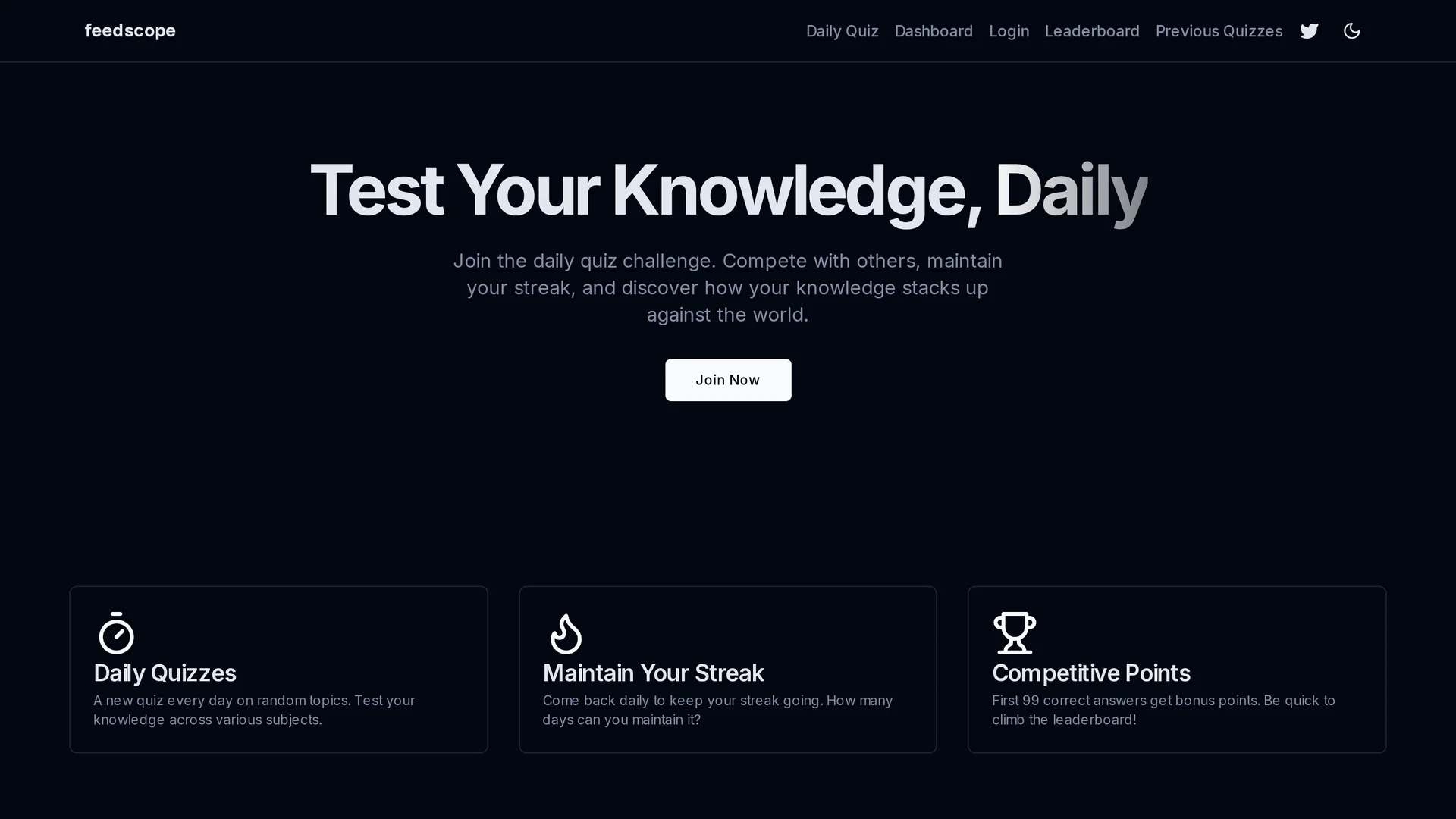 feedscope homepage