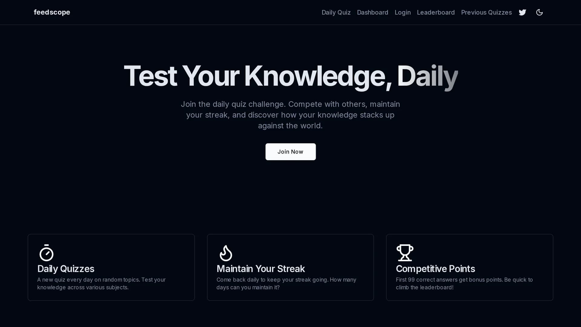 feedscope homepage