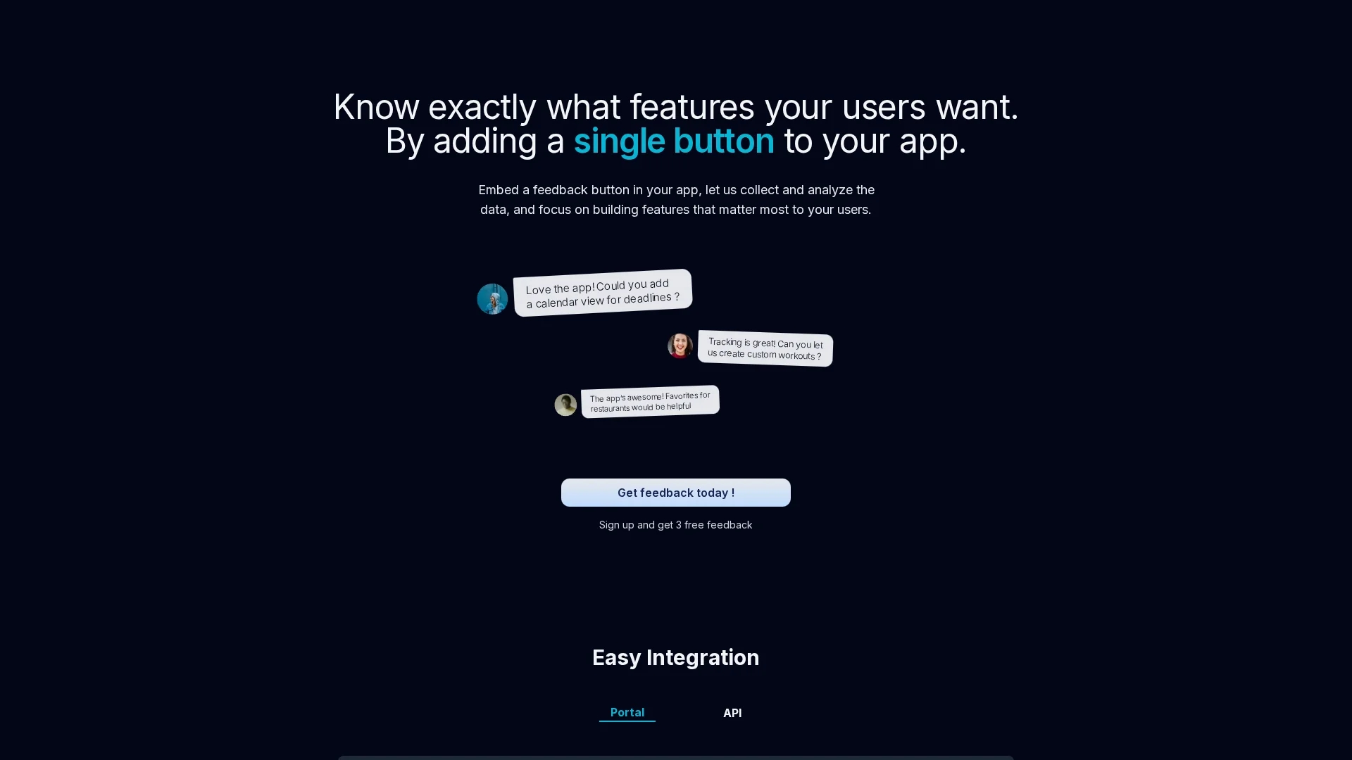 feeedbackr homepage