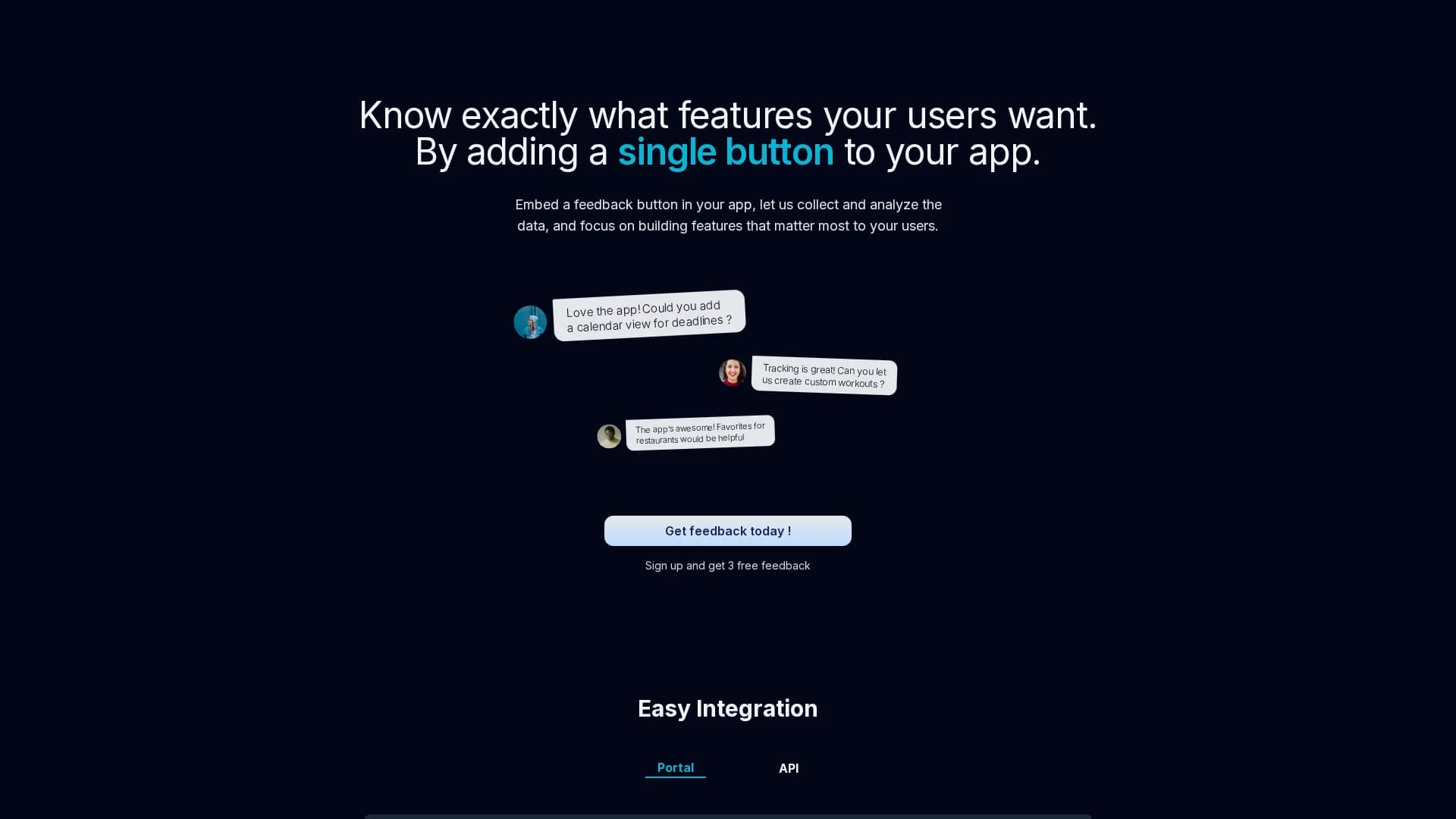 feeedbackr homepage
