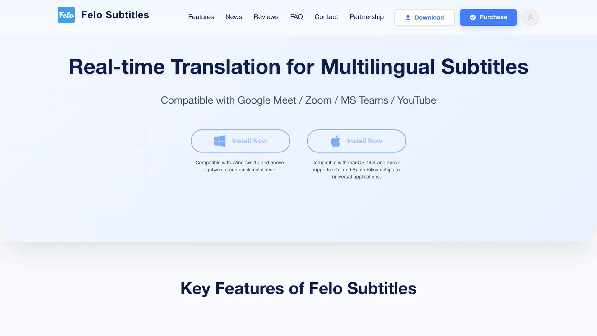 felo-subtitles homepage
