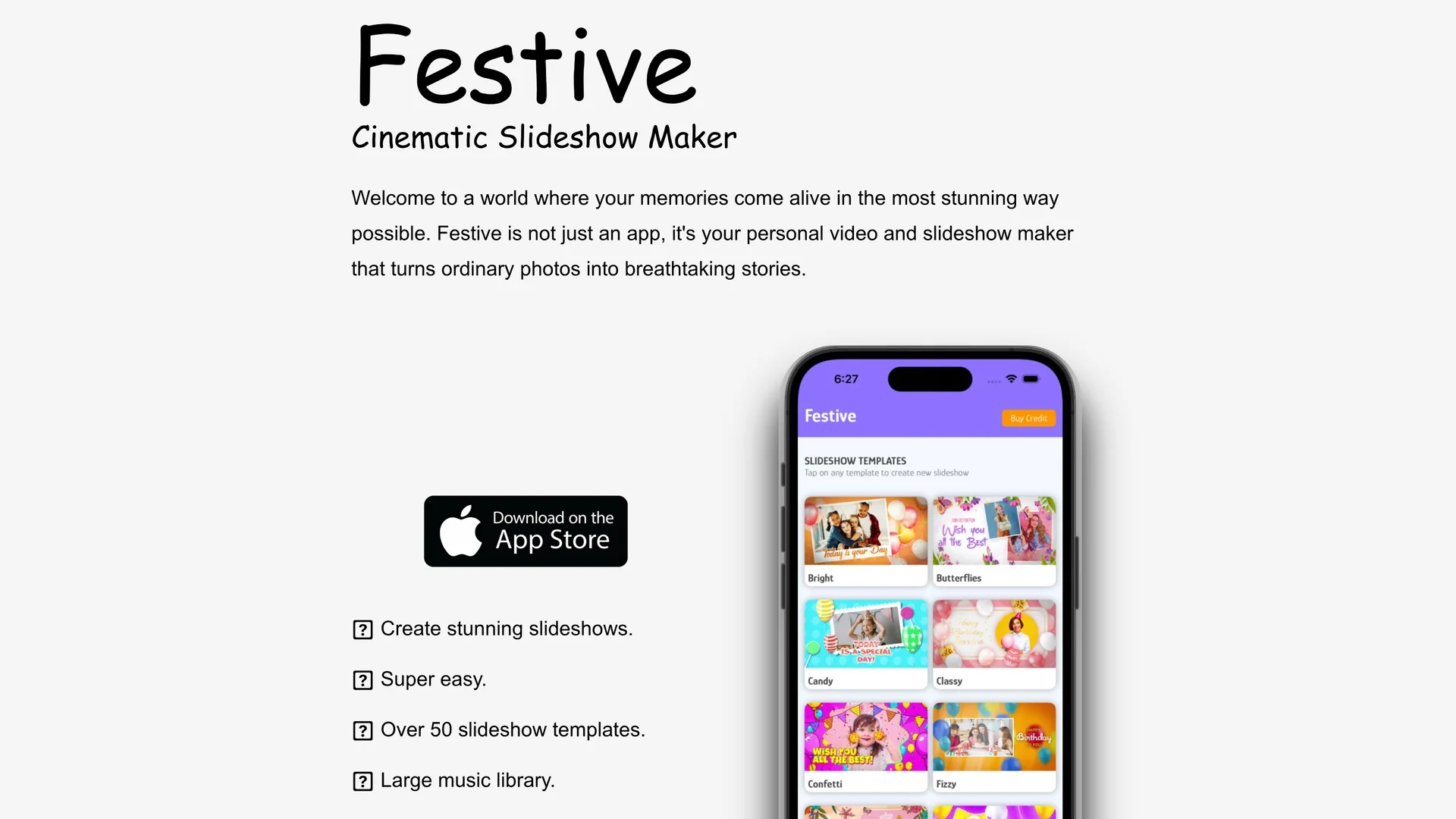 festive-slideshow-maker homepage