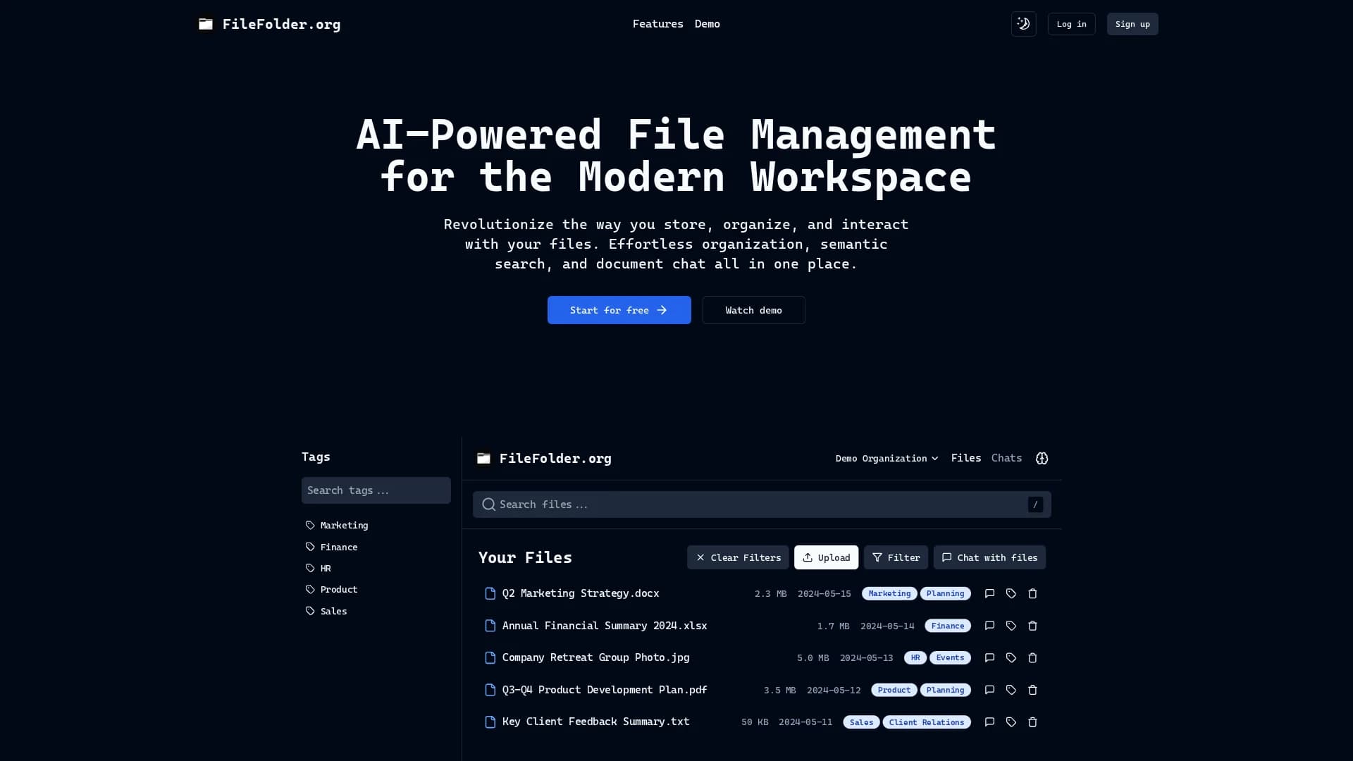 filefolder homepage