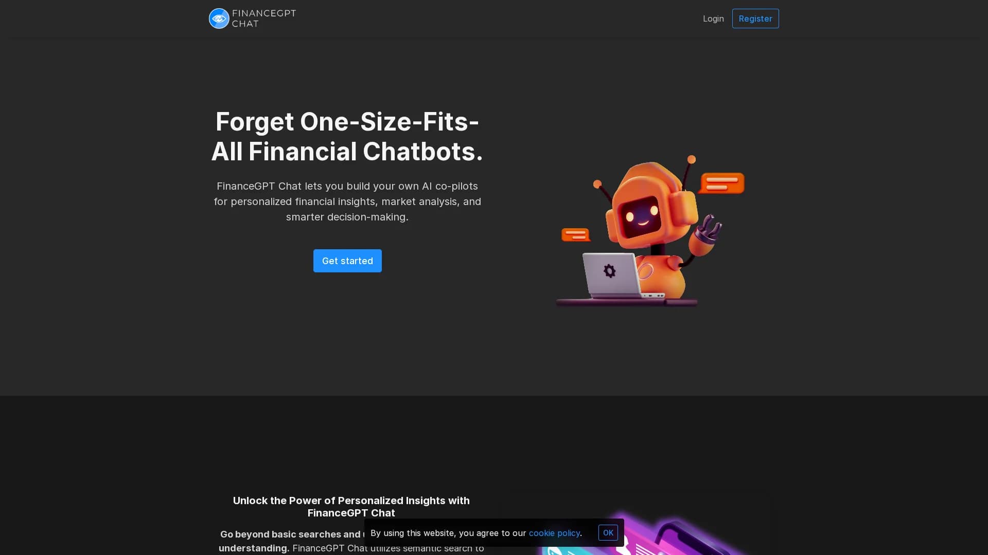 financegpt-chat homepage