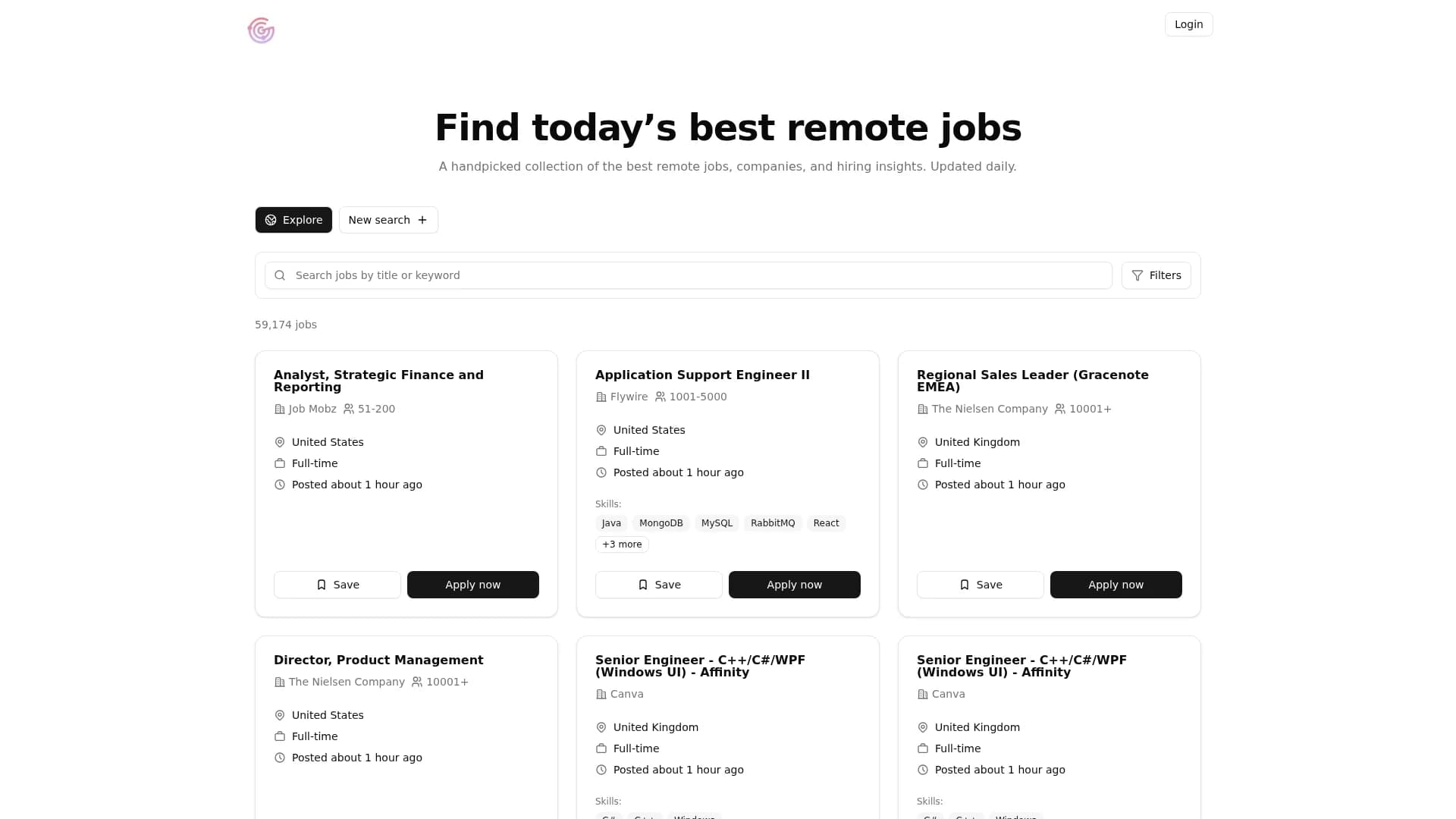 find-my-remote homepage