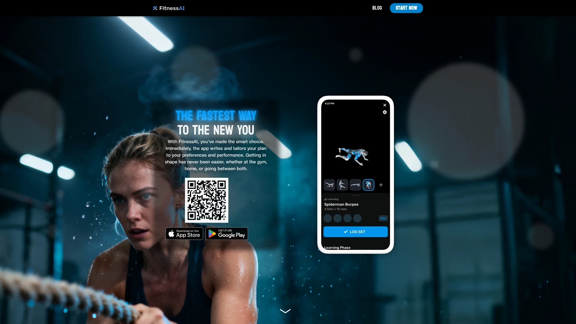 fitnessai-com homepage