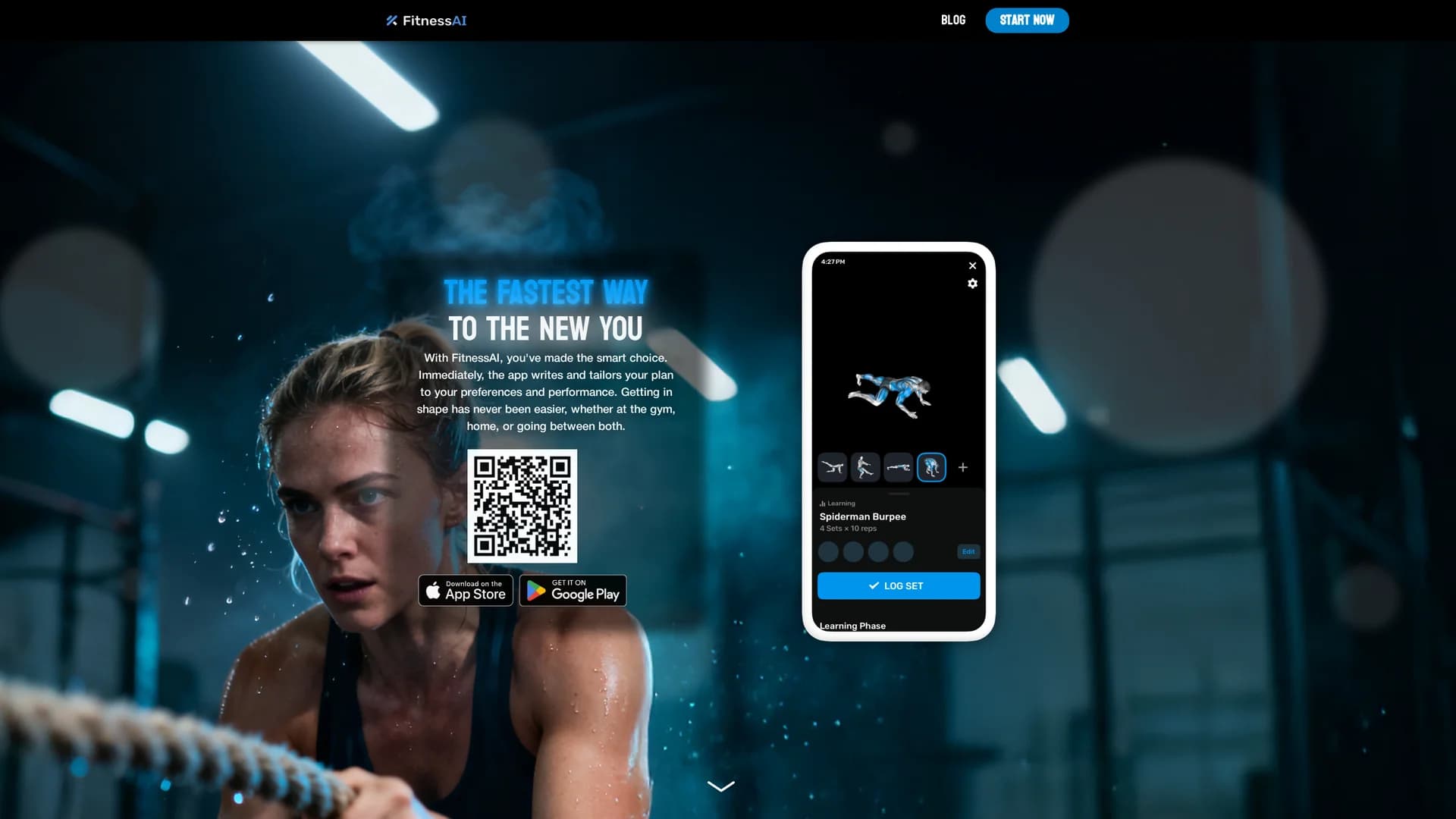 fitnessai-com homepage