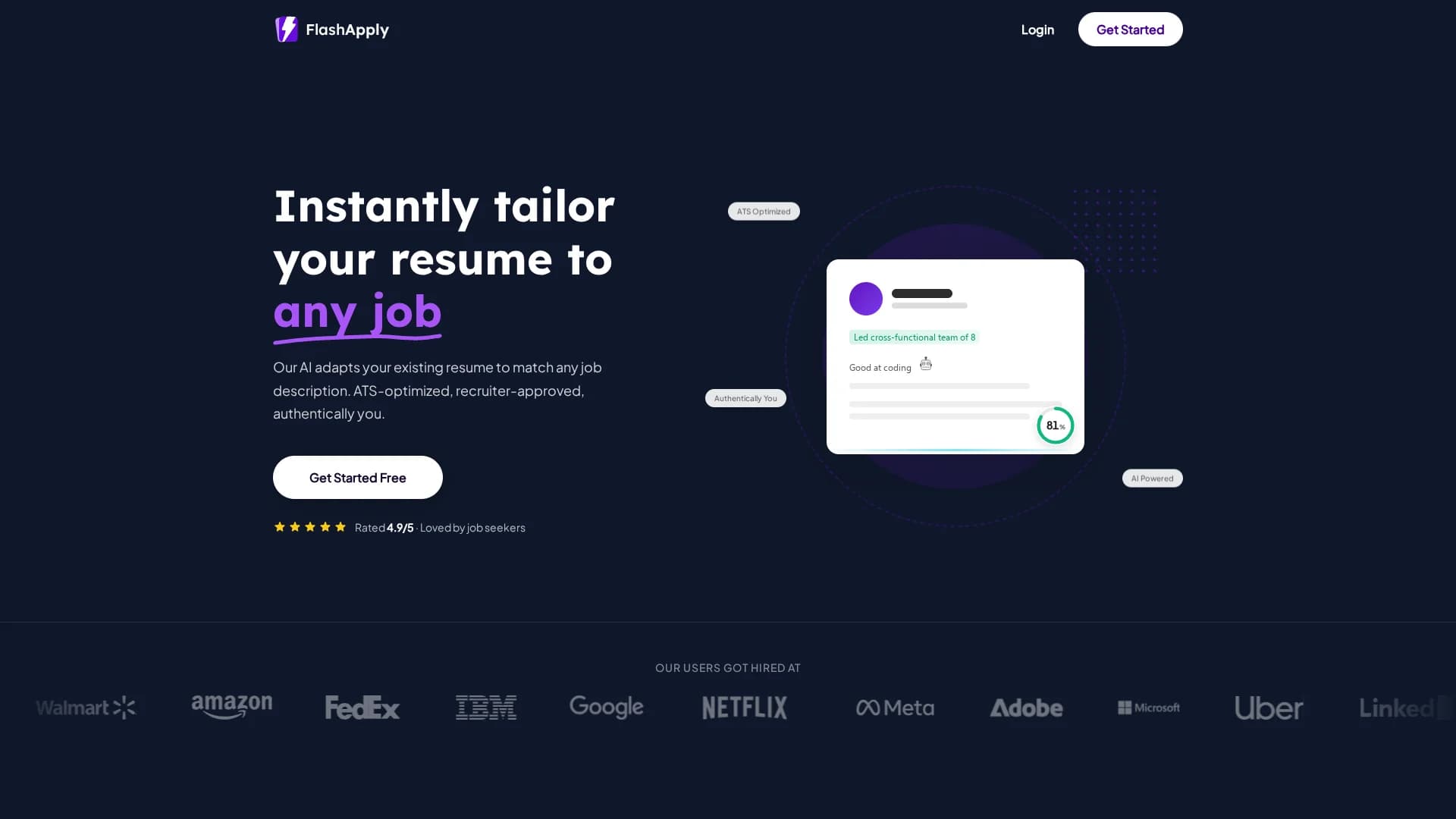 flashapply homepage