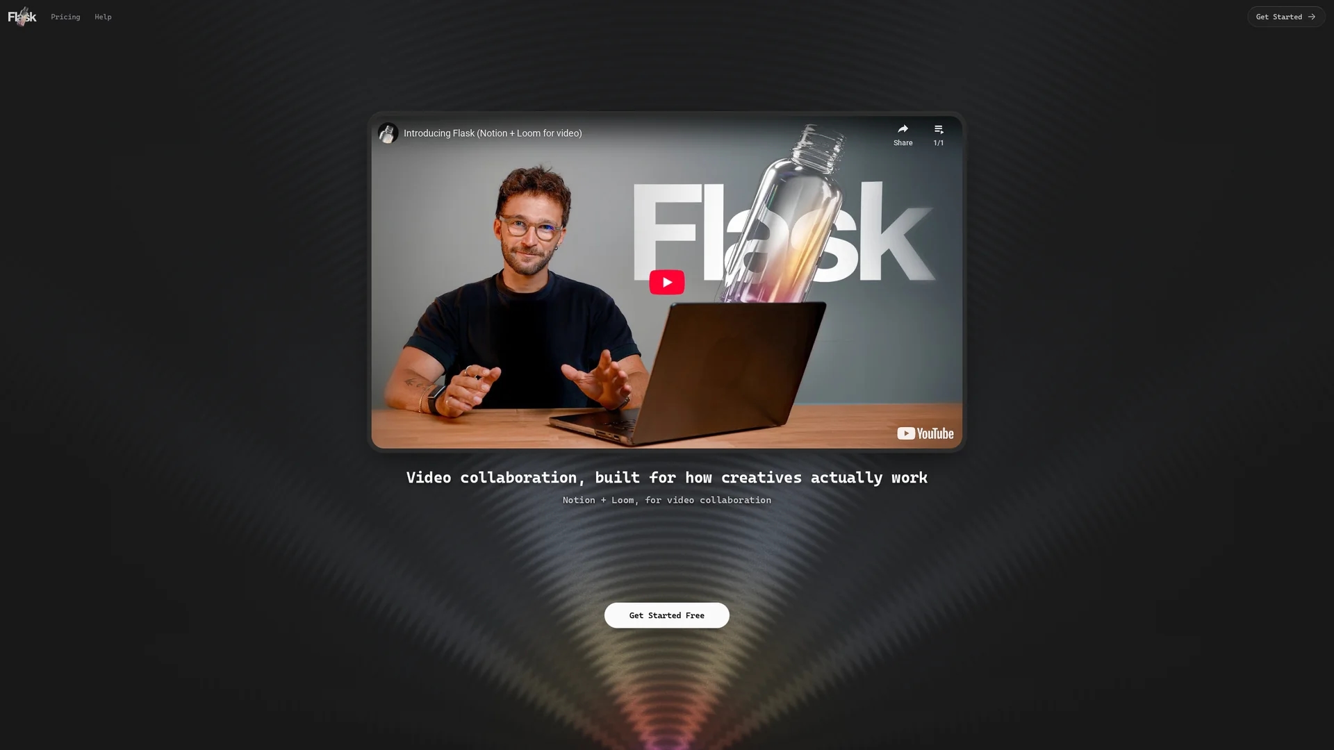 flask homepage