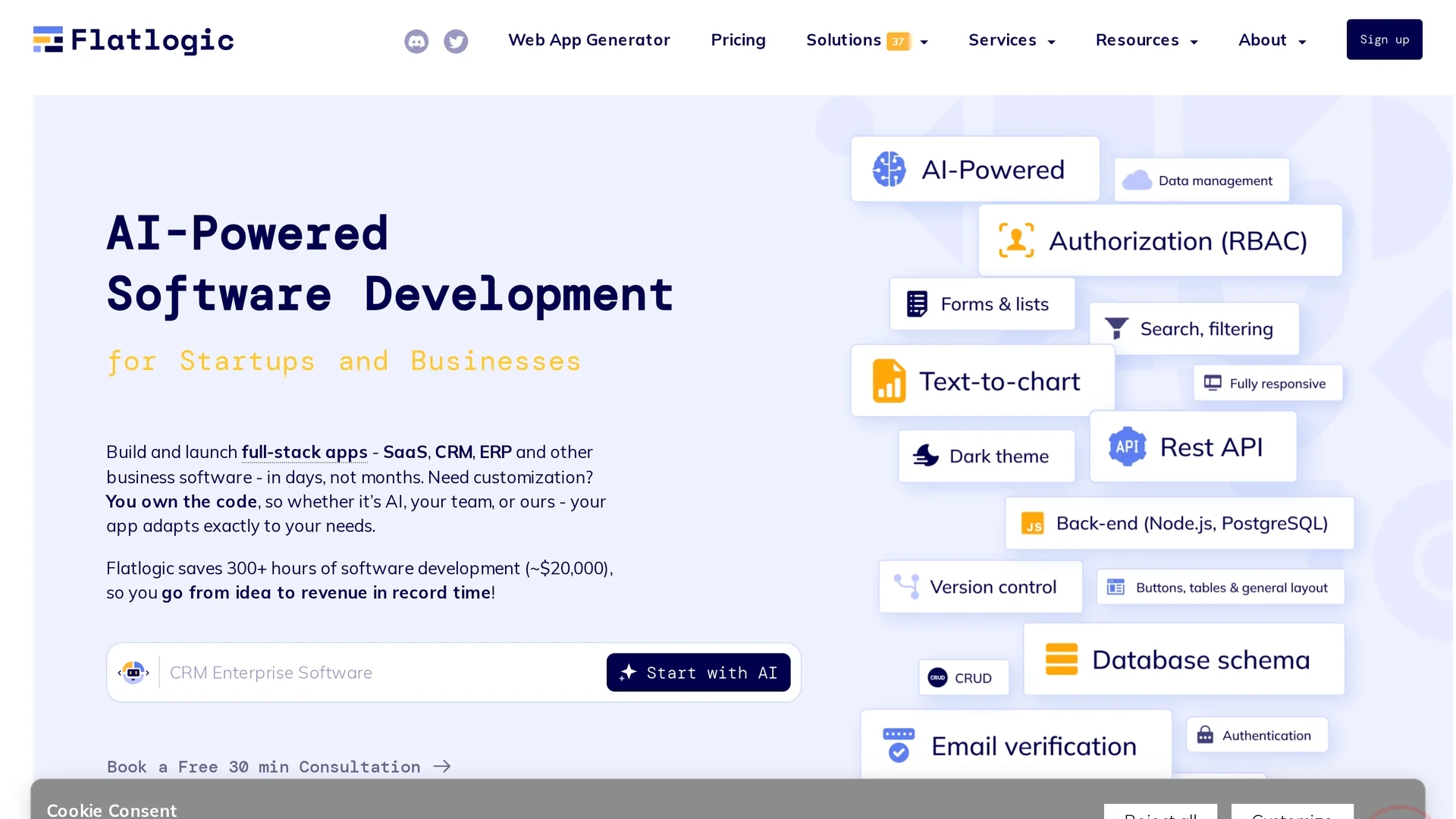 flatlogic homepage