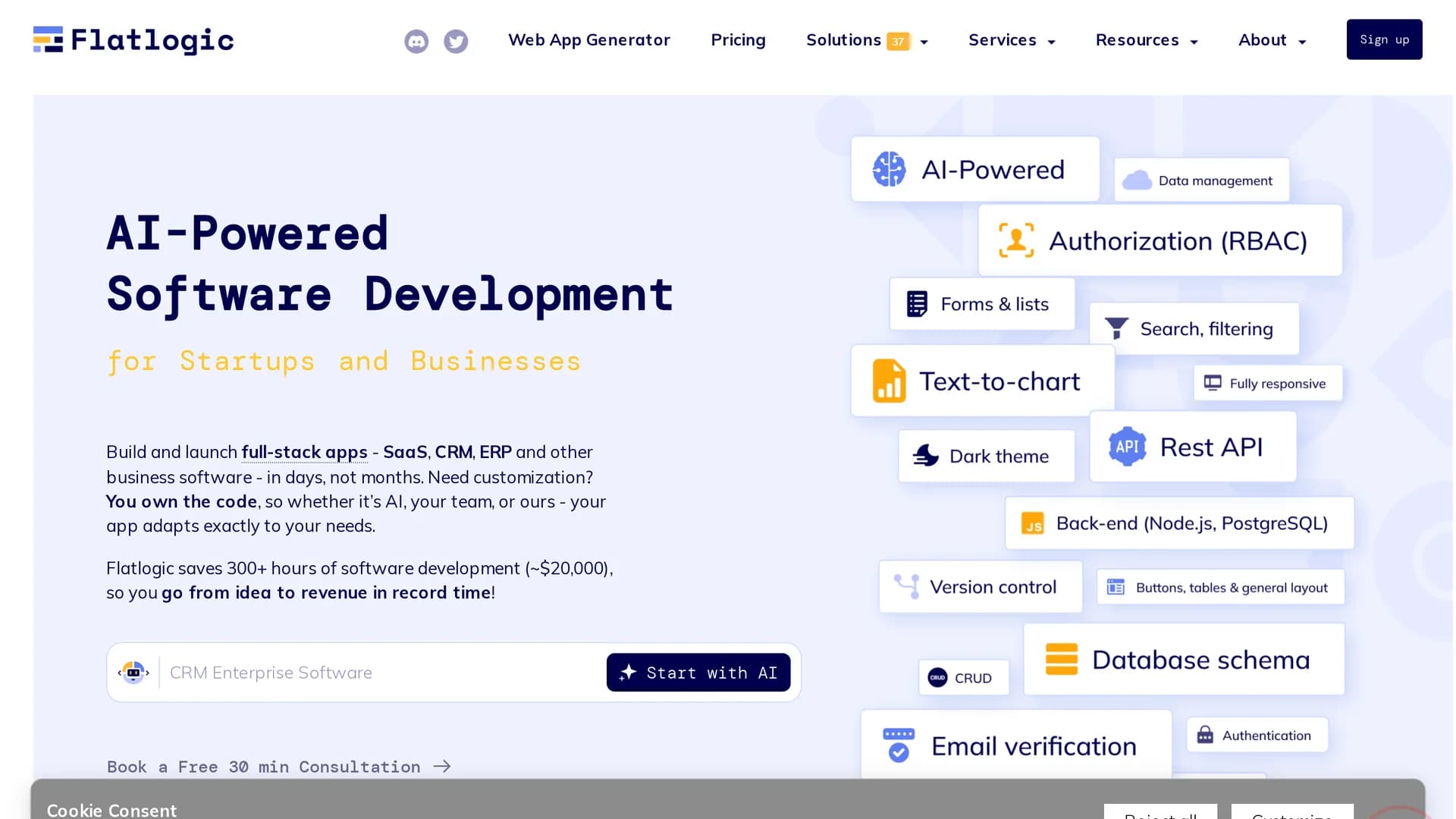 flatlogic homepage