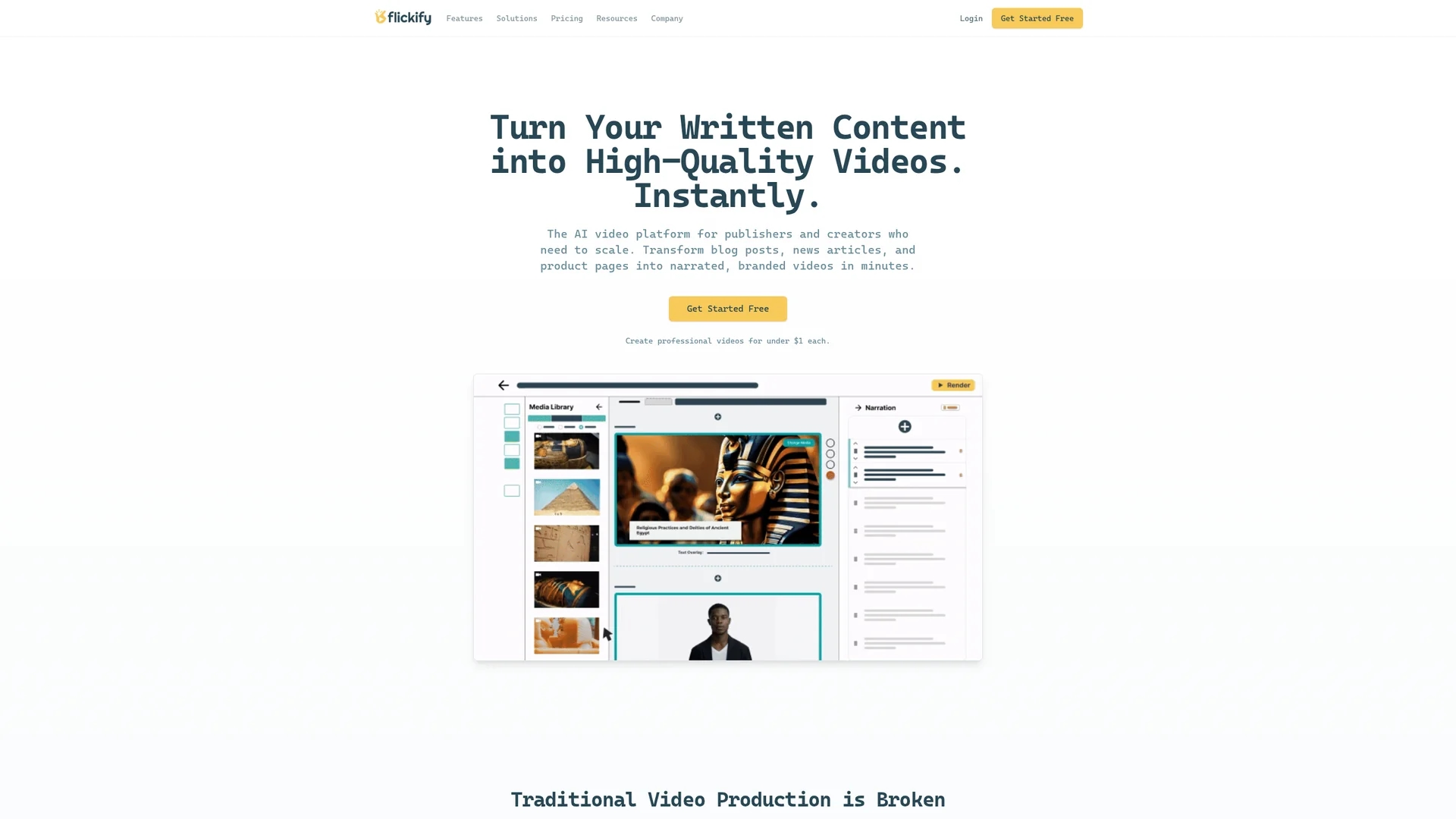 flickify homepage