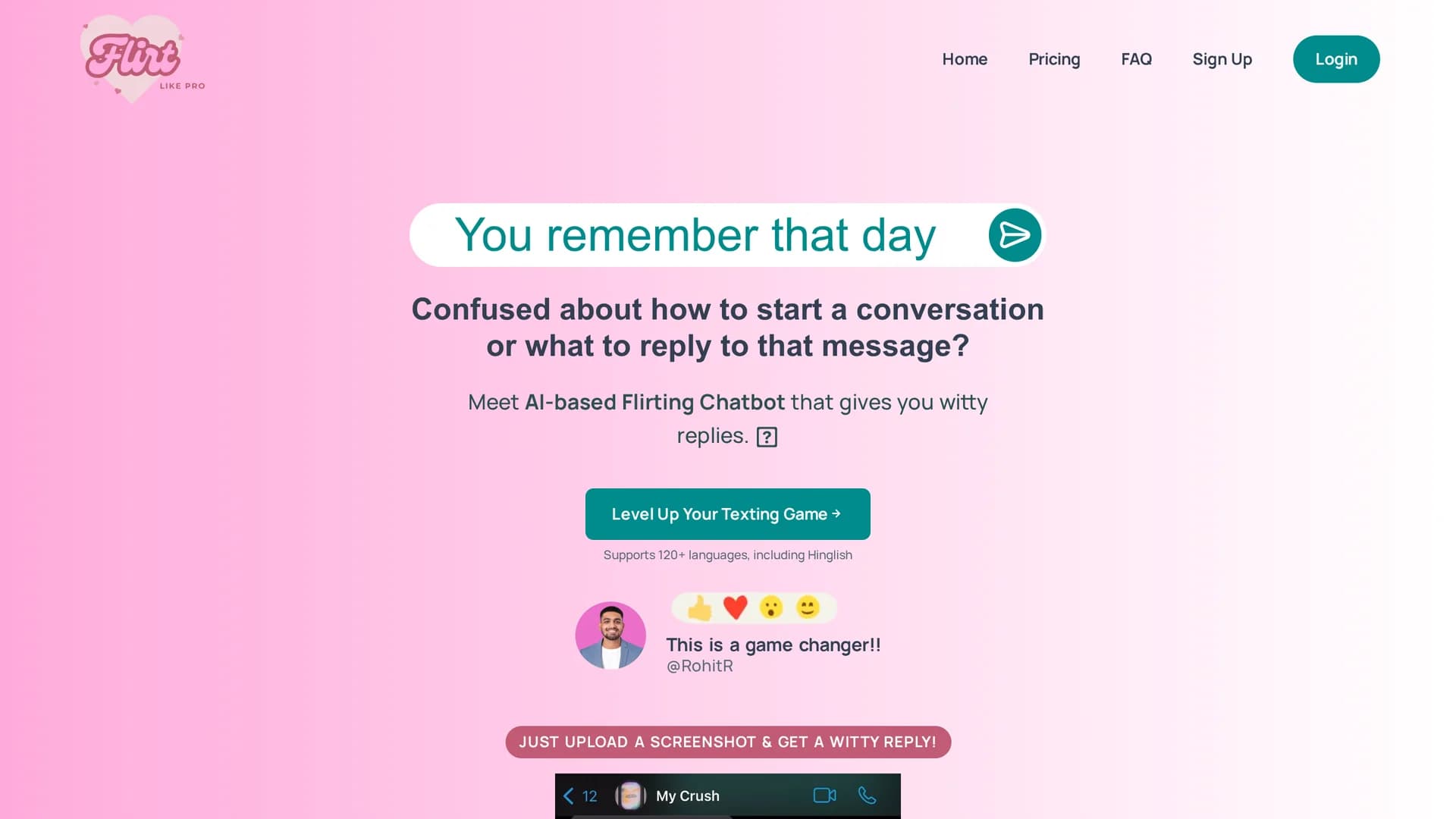 flirt-like-pro homepage