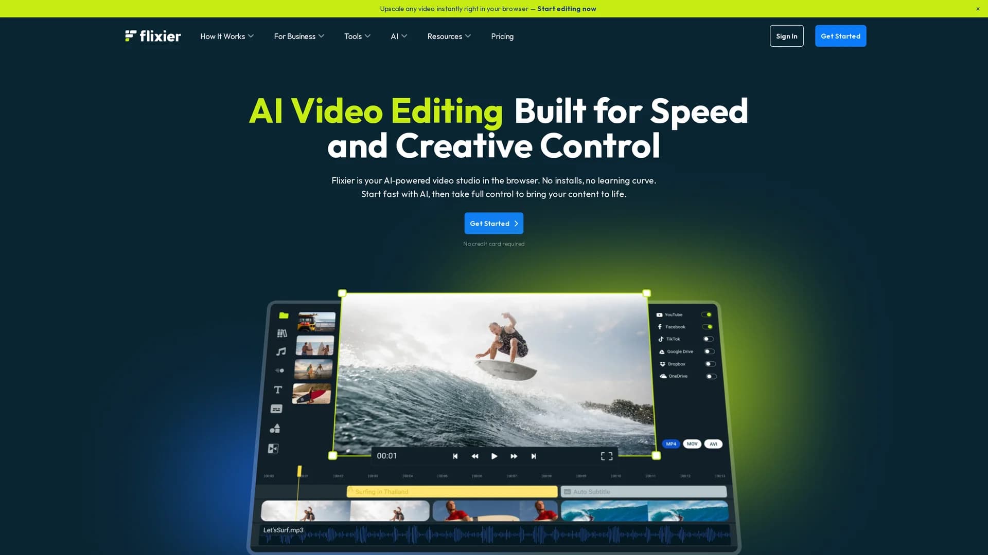 flixier homepage