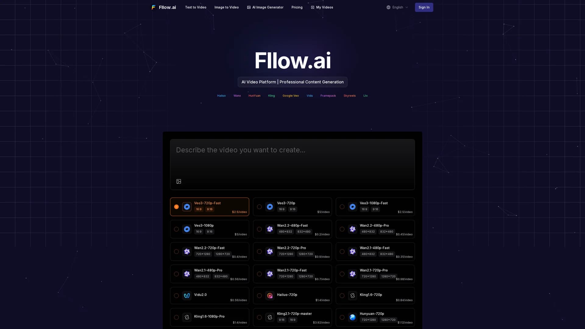 fllow-ai homepage