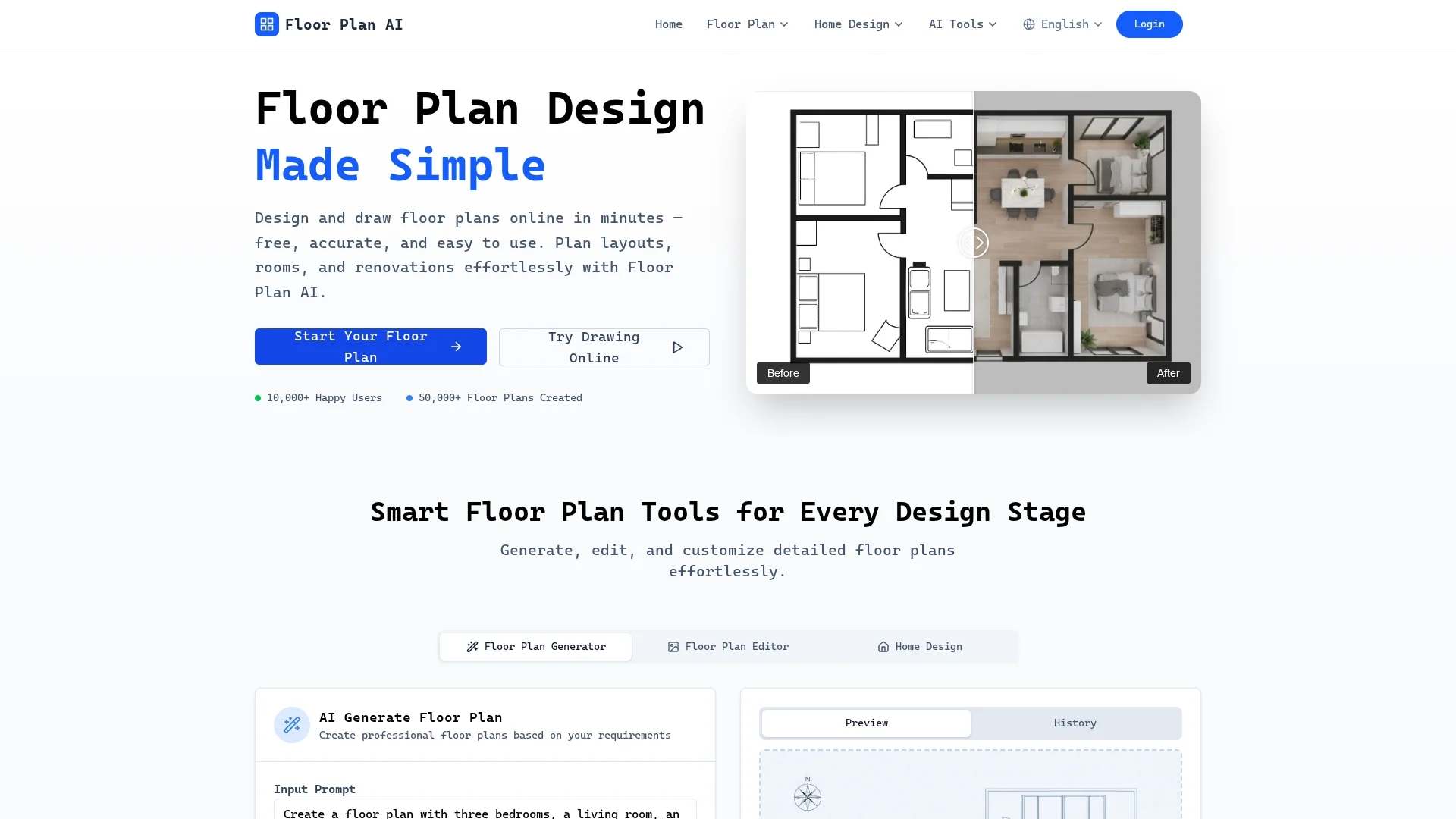 floor-plan-ai homepage