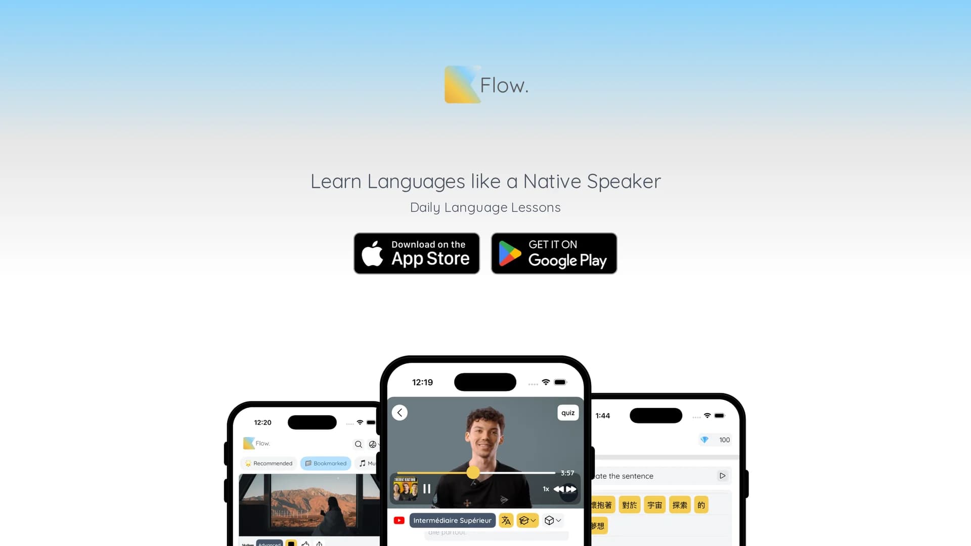 flow-language-learning homepage