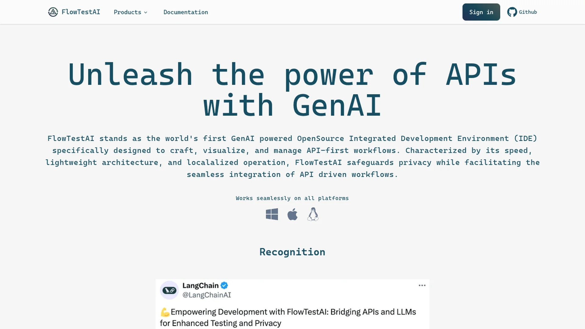 flowtestai homepage