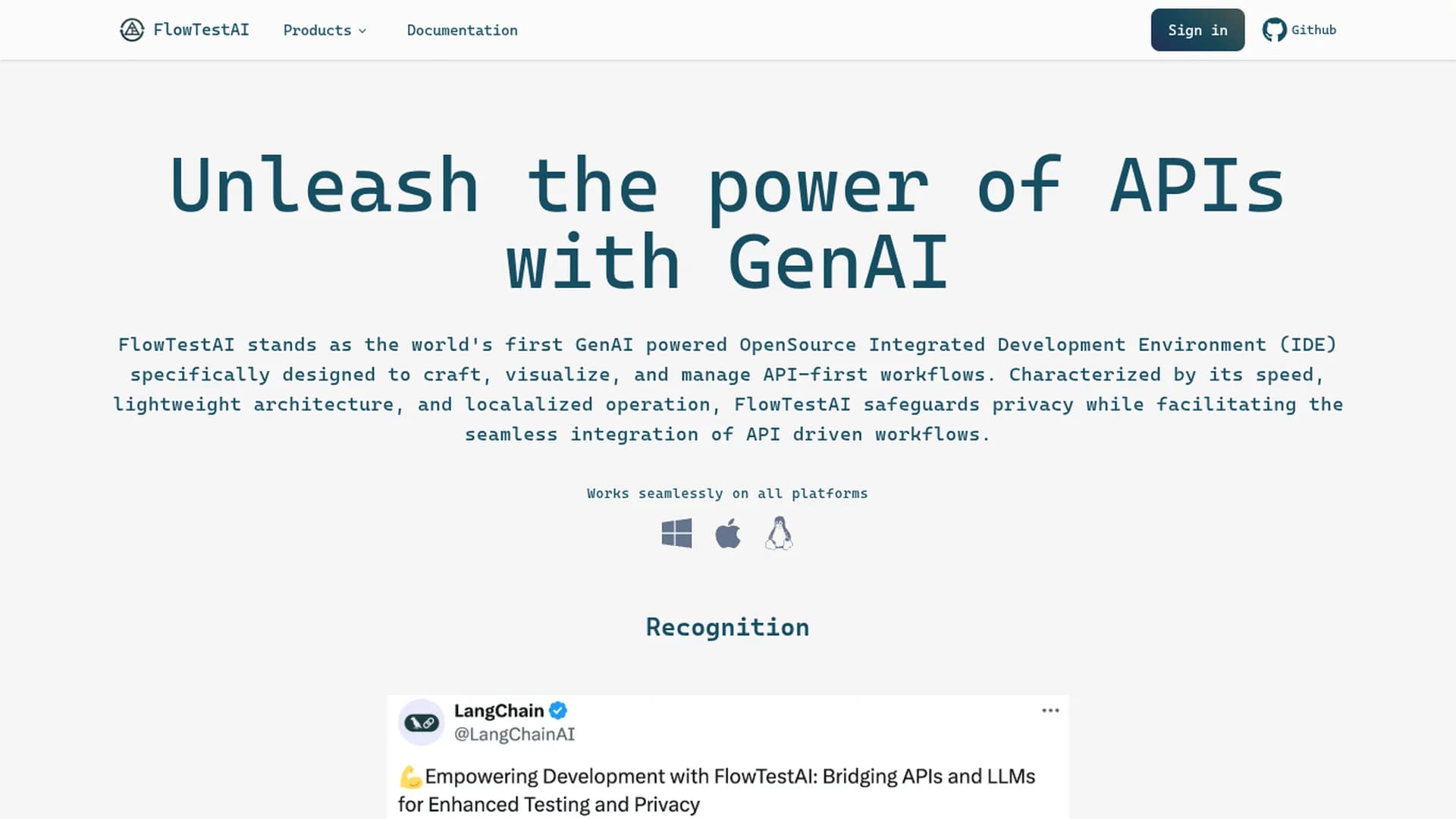 flowtestai homepage