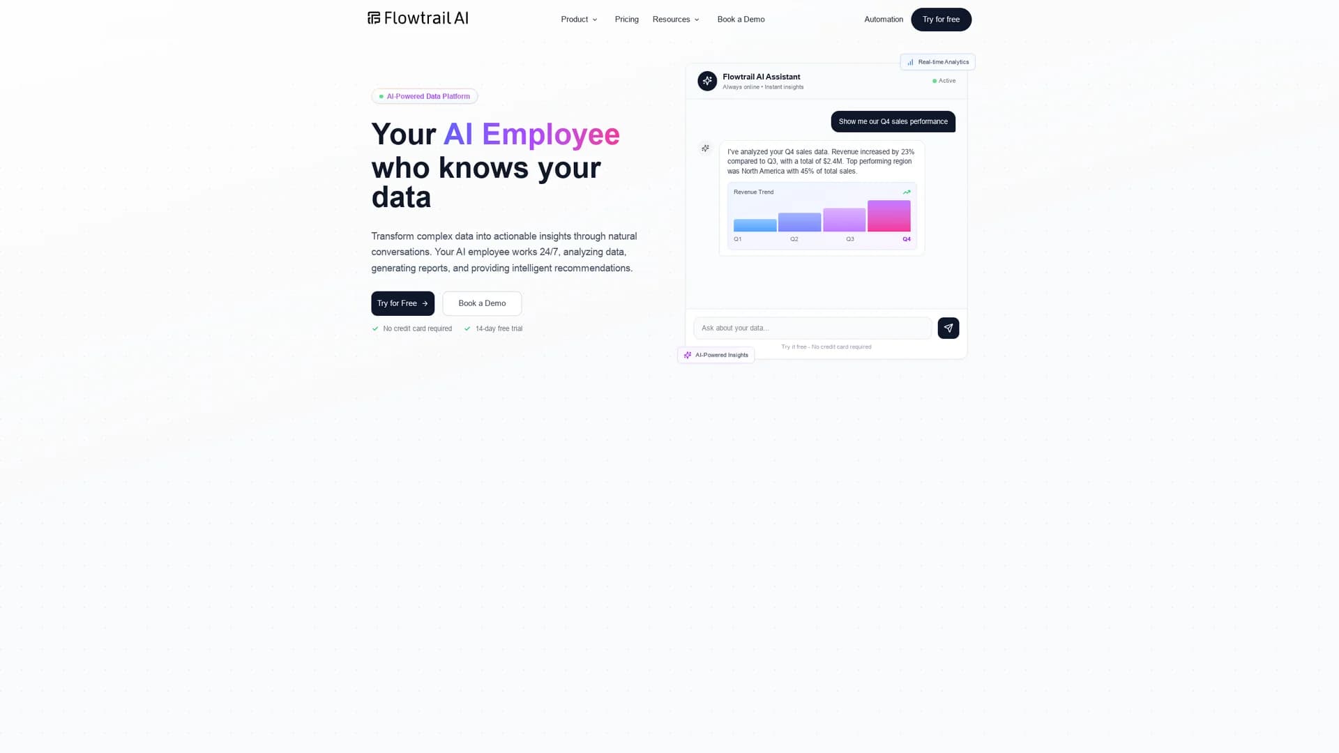 flowtrail-ai homepage