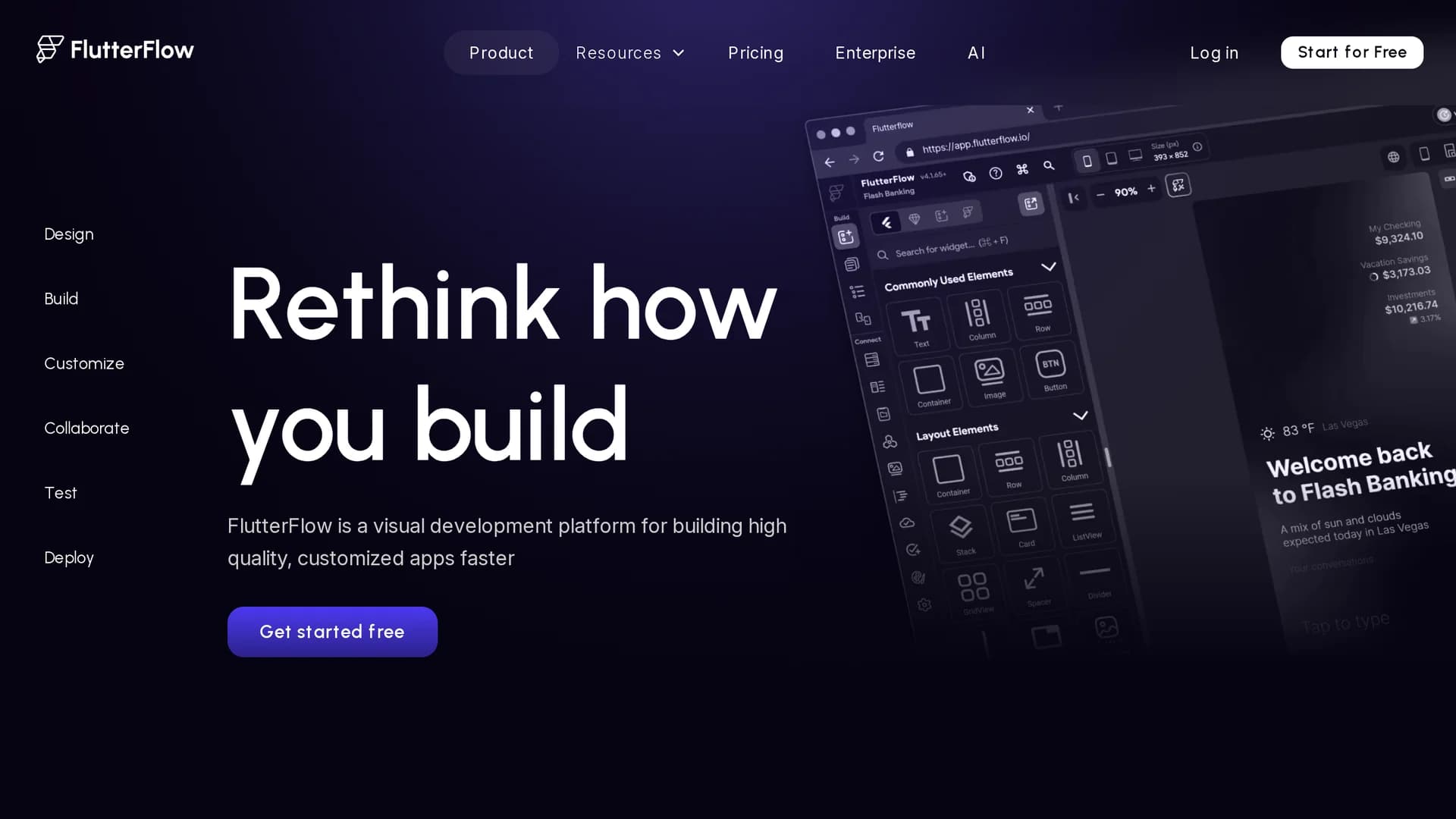 flutterflow-ai-gen homepage