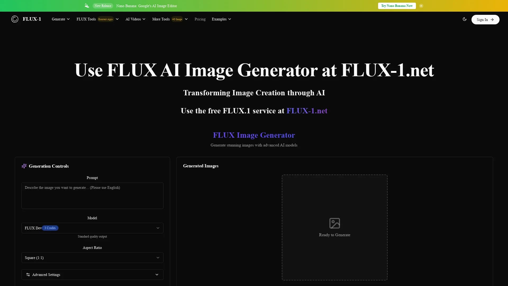 flux-1-pro homepage