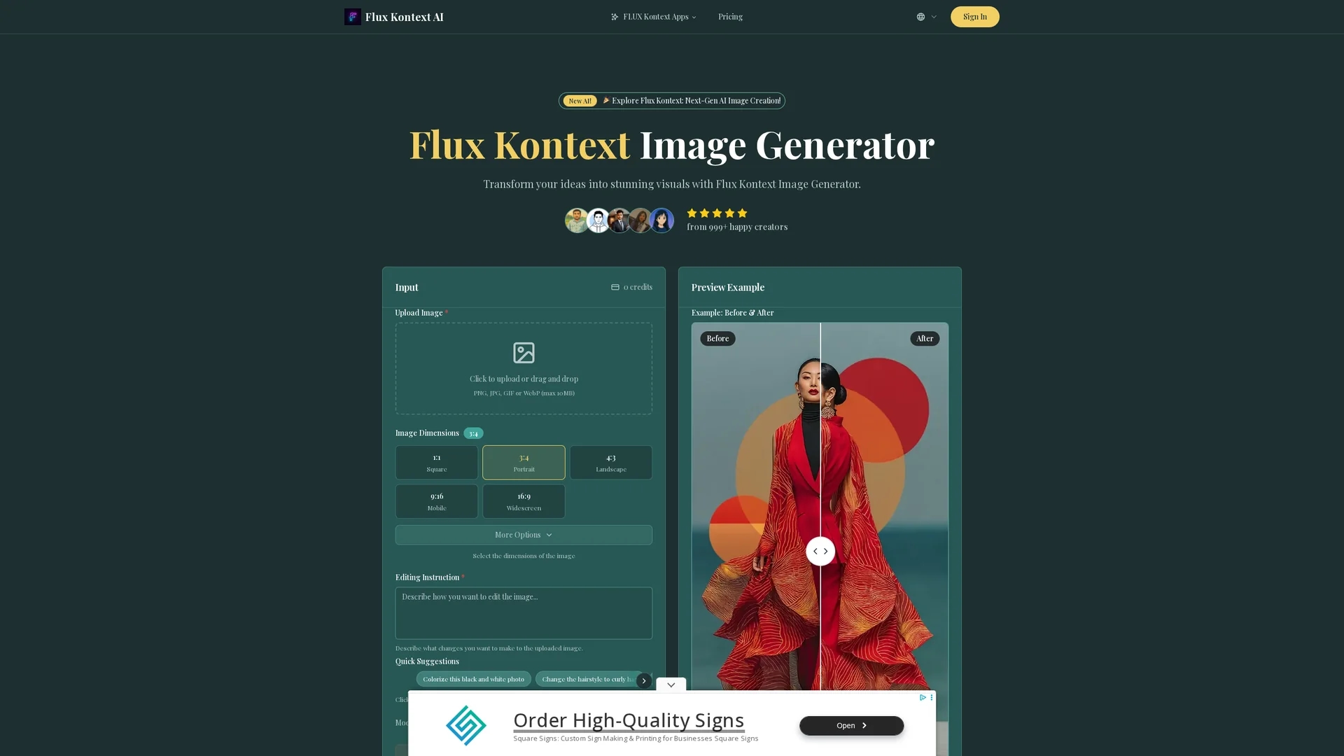 flux-1kontext-io homepage