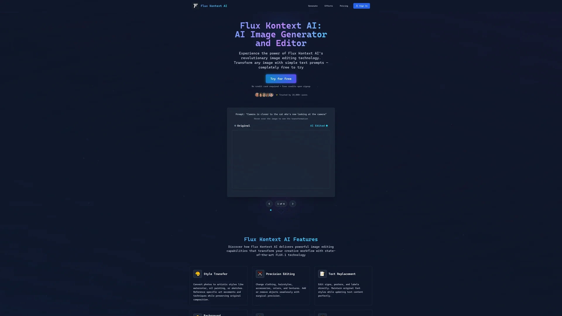 flux-kontext homepage