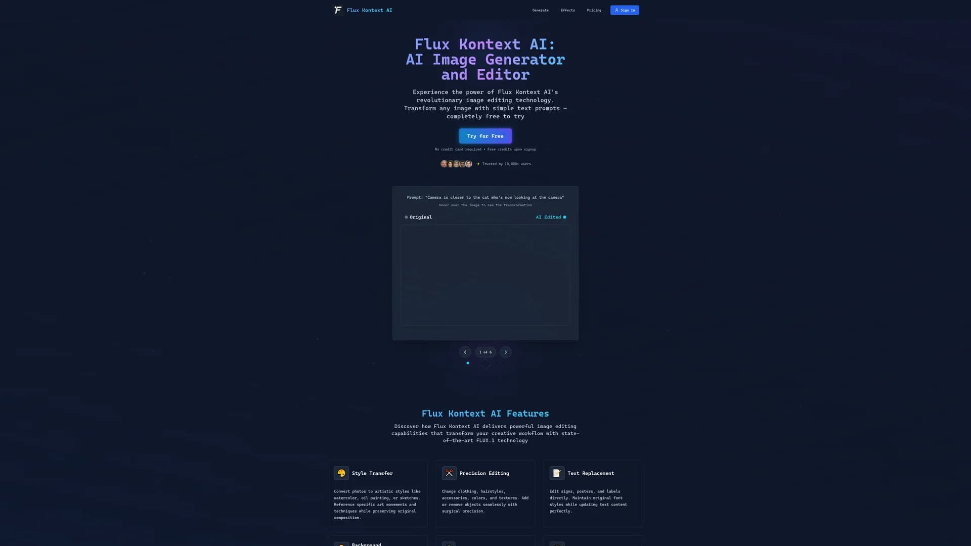 flux-kontext homepage