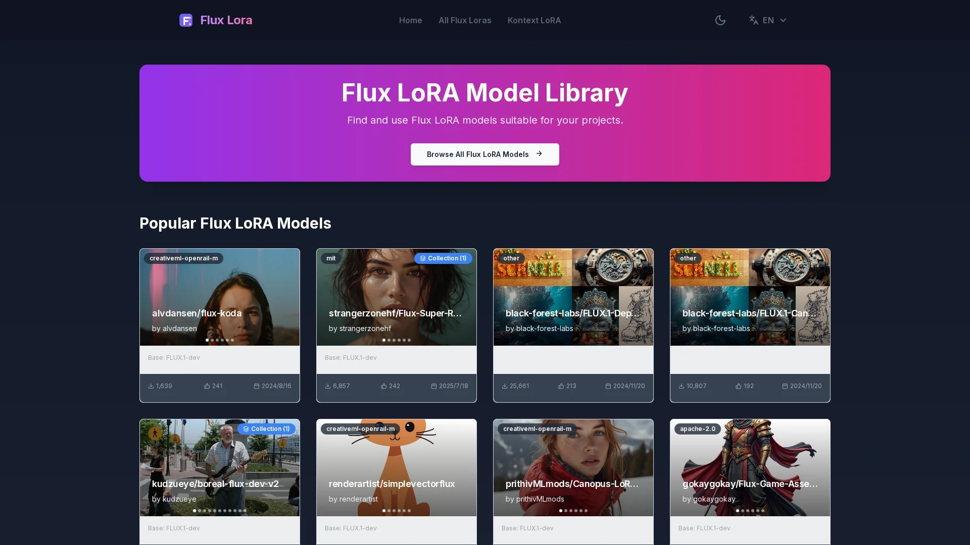 flux-lora homepage