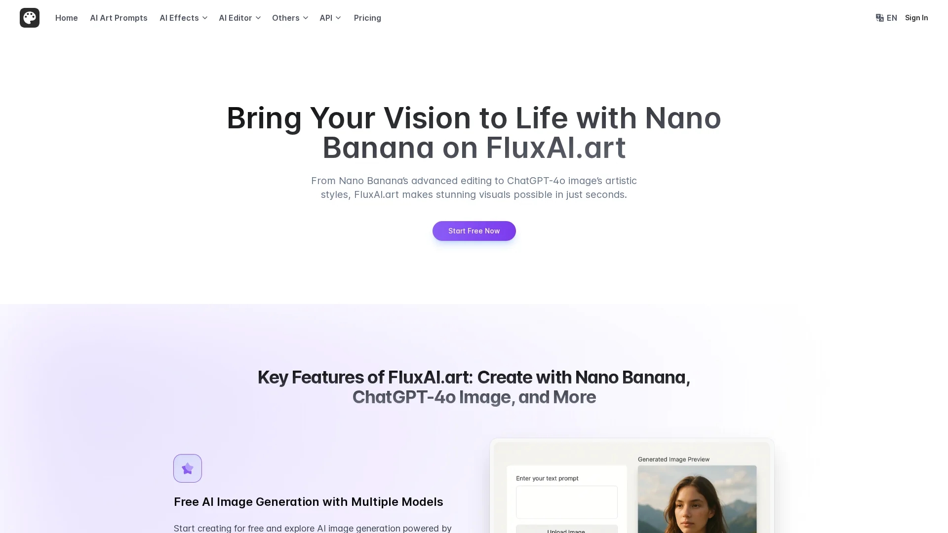 fluxai-art homepage