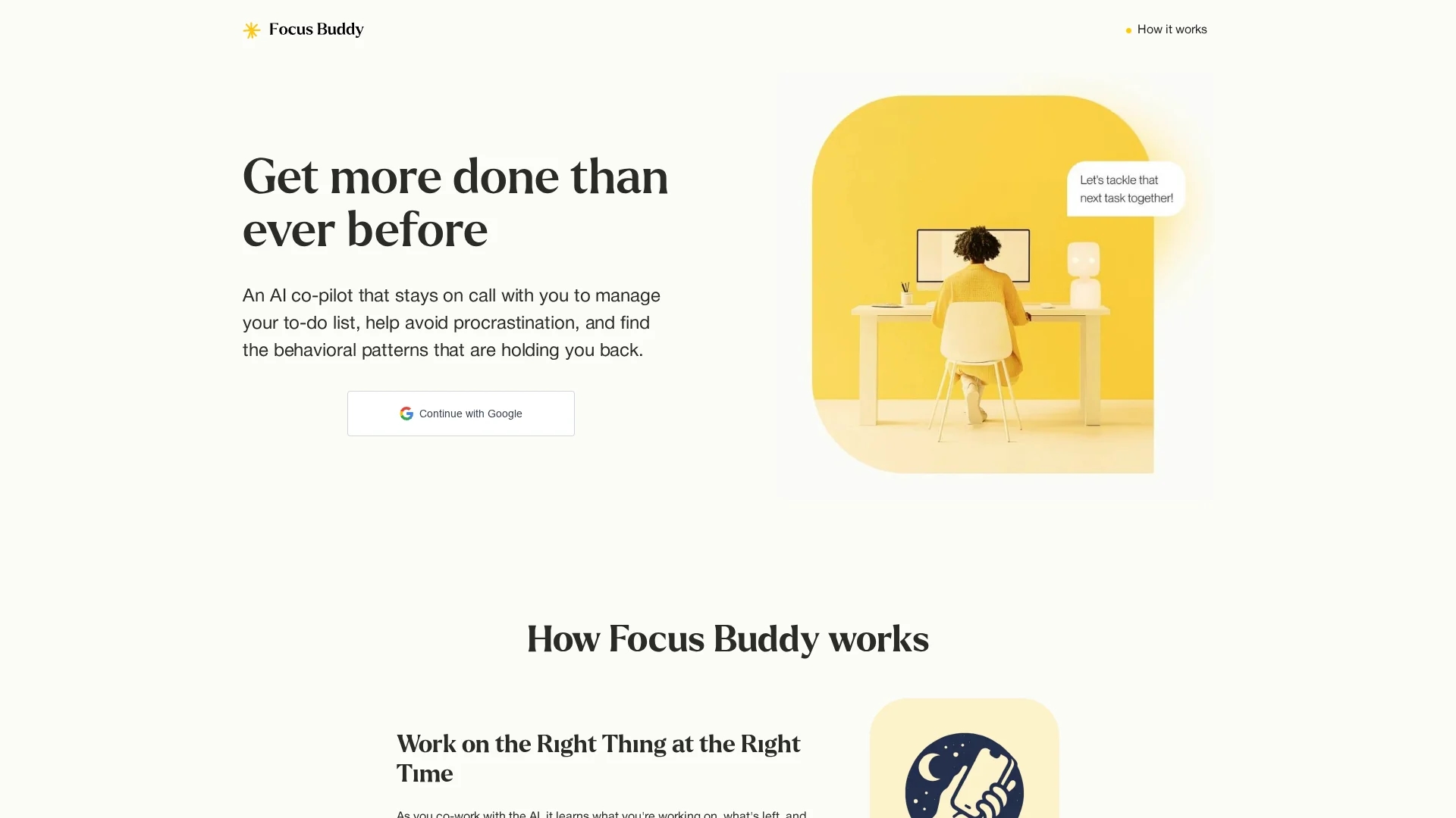 focus-buddy homepage