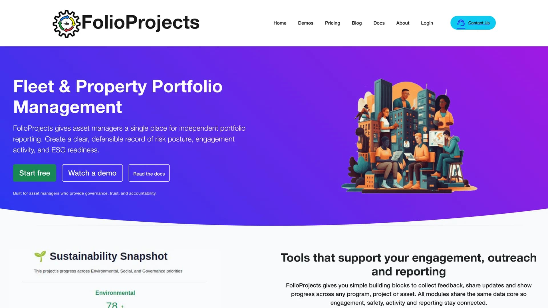 folioprojects homepage