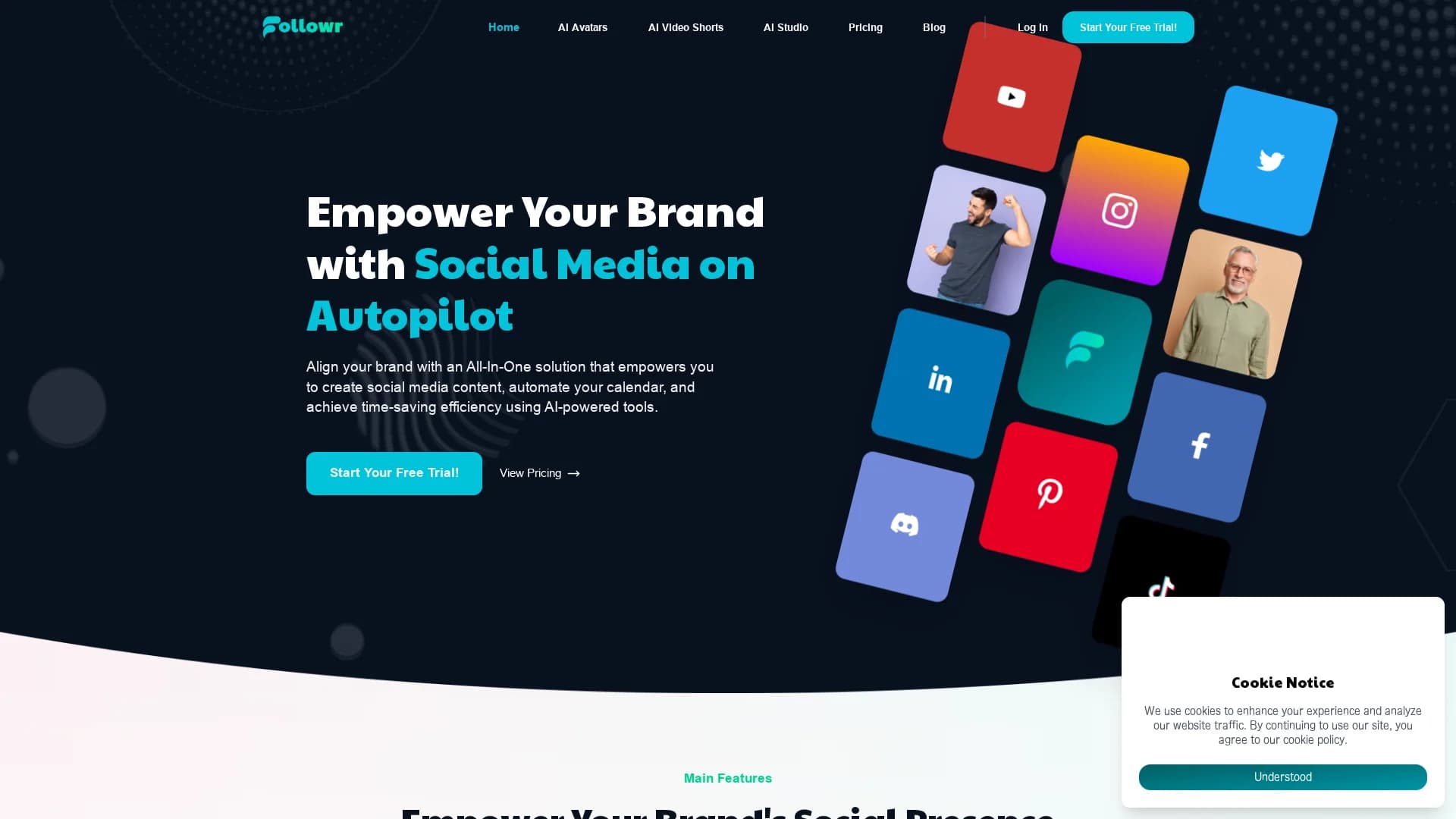 followr-ai homepage