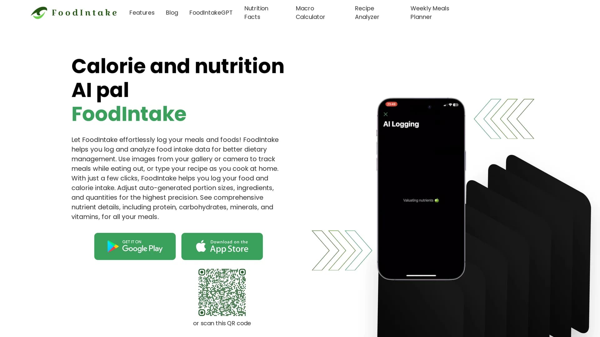 foodintake homepage