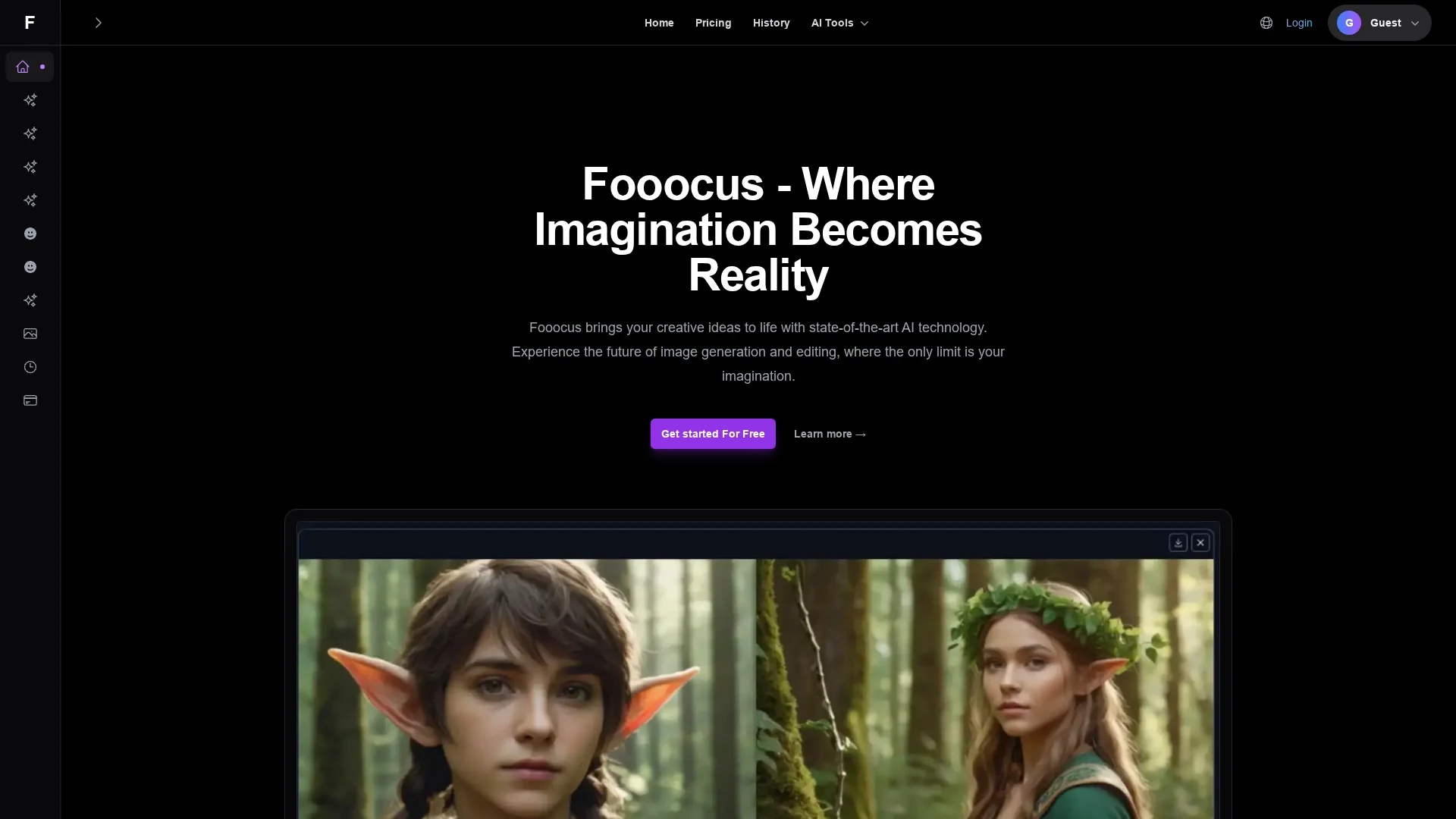 fooocus homepage