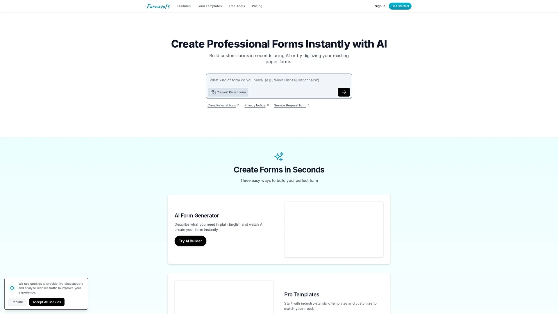 formisoft homepage