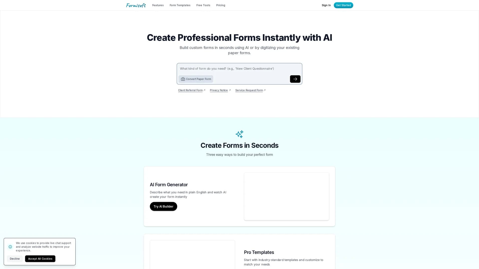 formisoft homepage